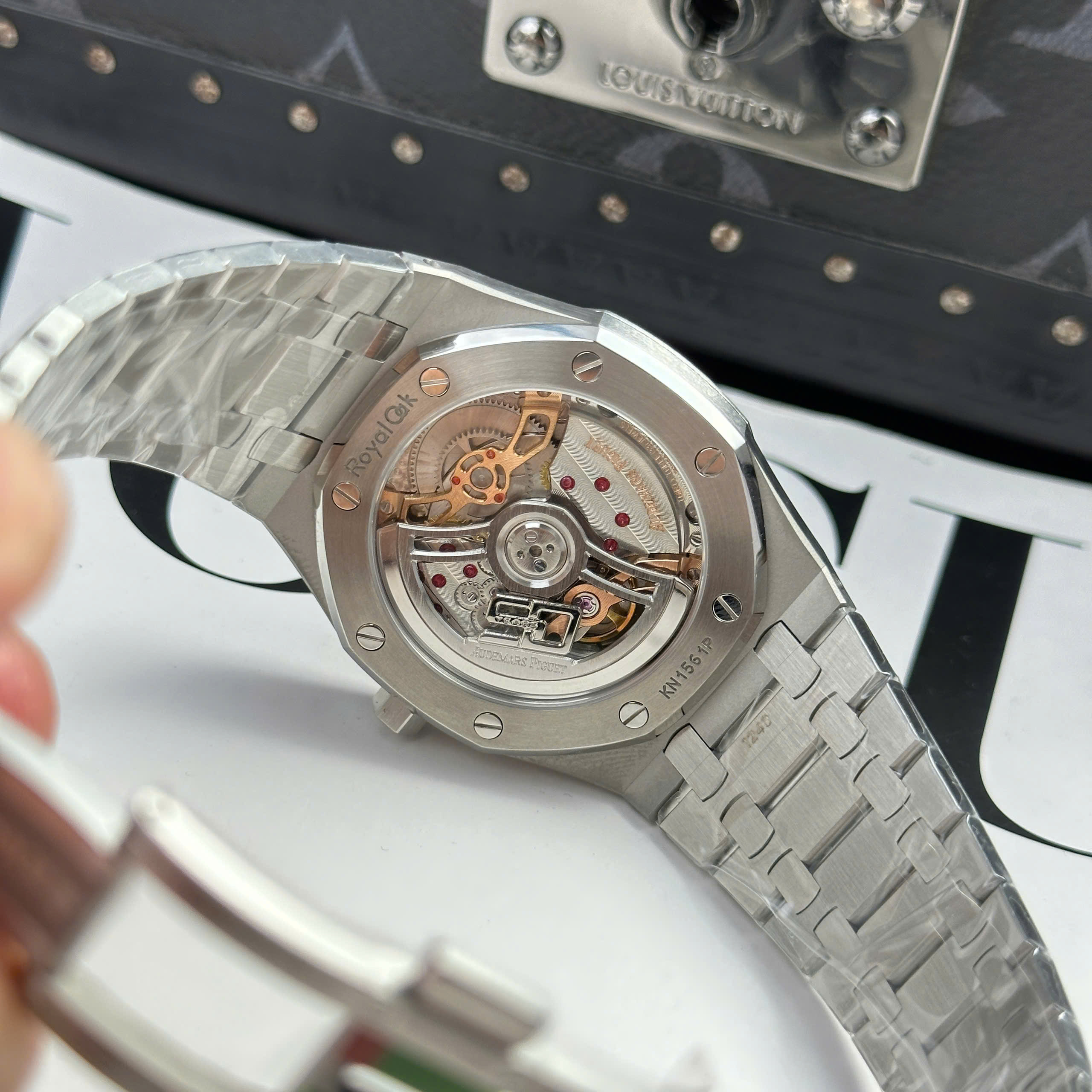 Đồng Hồ Audemars Piaguet Oak 16202ST Jumbo Replica 1:1 Blue Dial 39mm ZF Factory