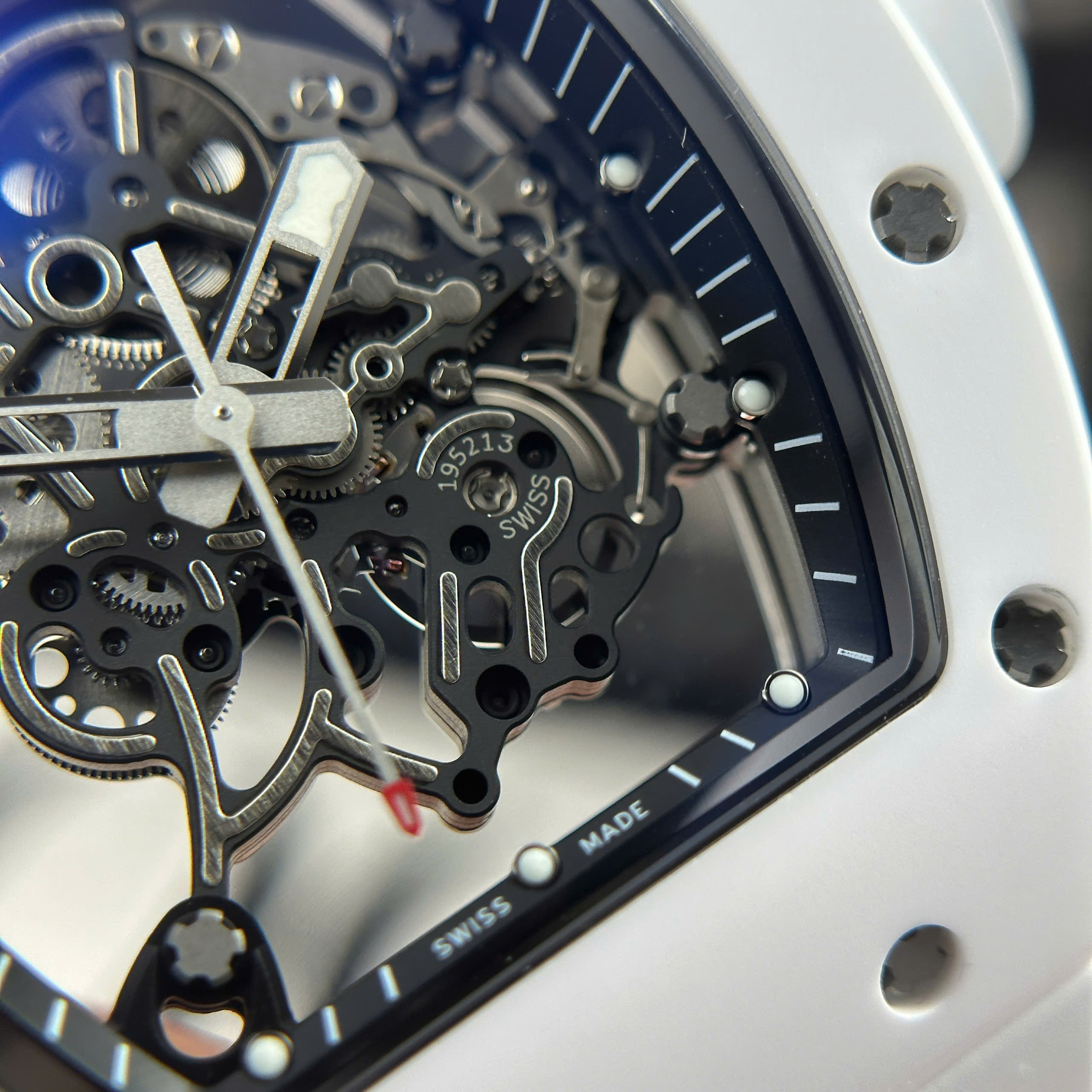 Đồng Hồ Richard Mille RM055 Vỏ Gốm Ceramic Trắng Rep 1:1 APS Factory