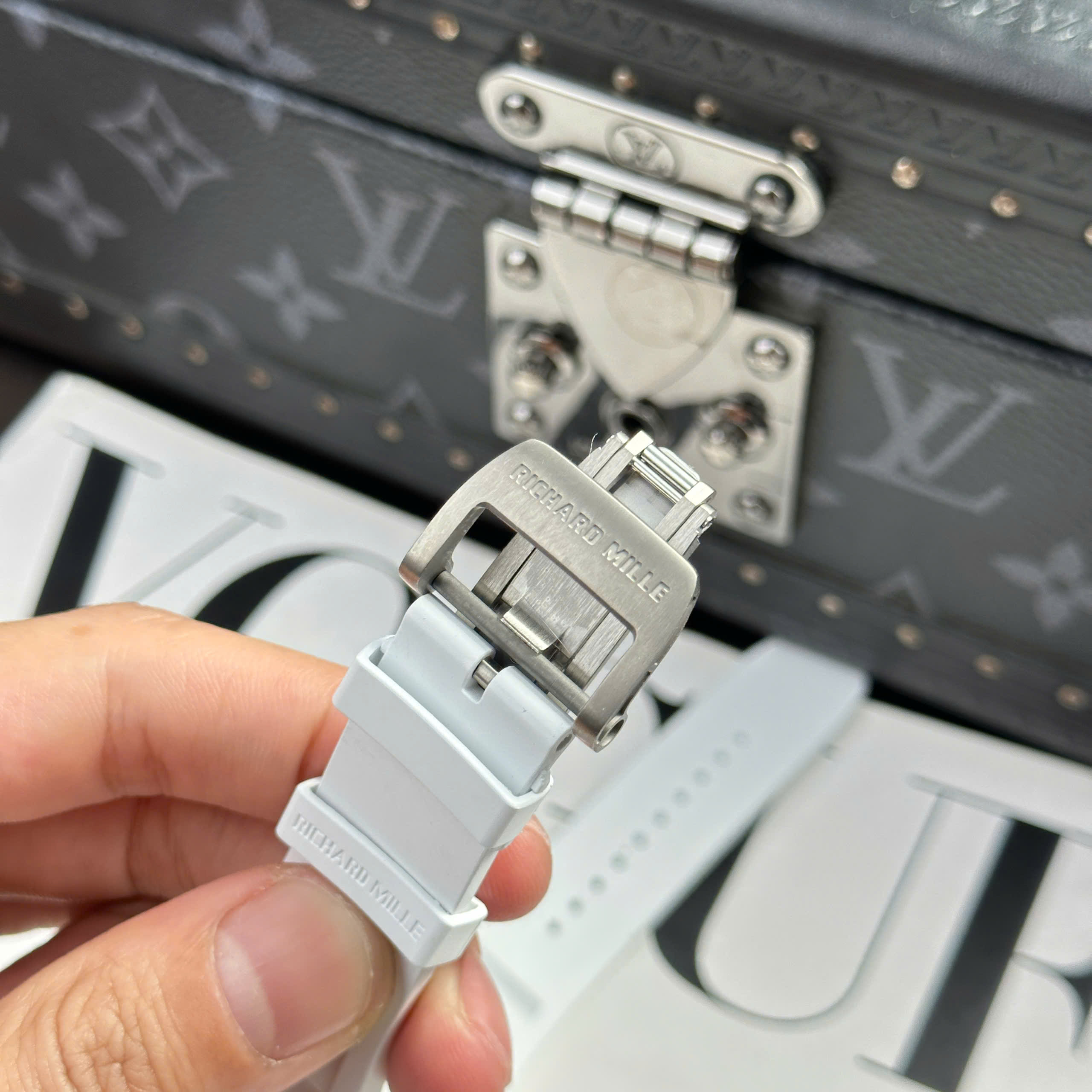 Đồng Hồ Richard Mille RM055 Vỏ Gốm Ceramic Trắng Rep 1:1 APS Factory
