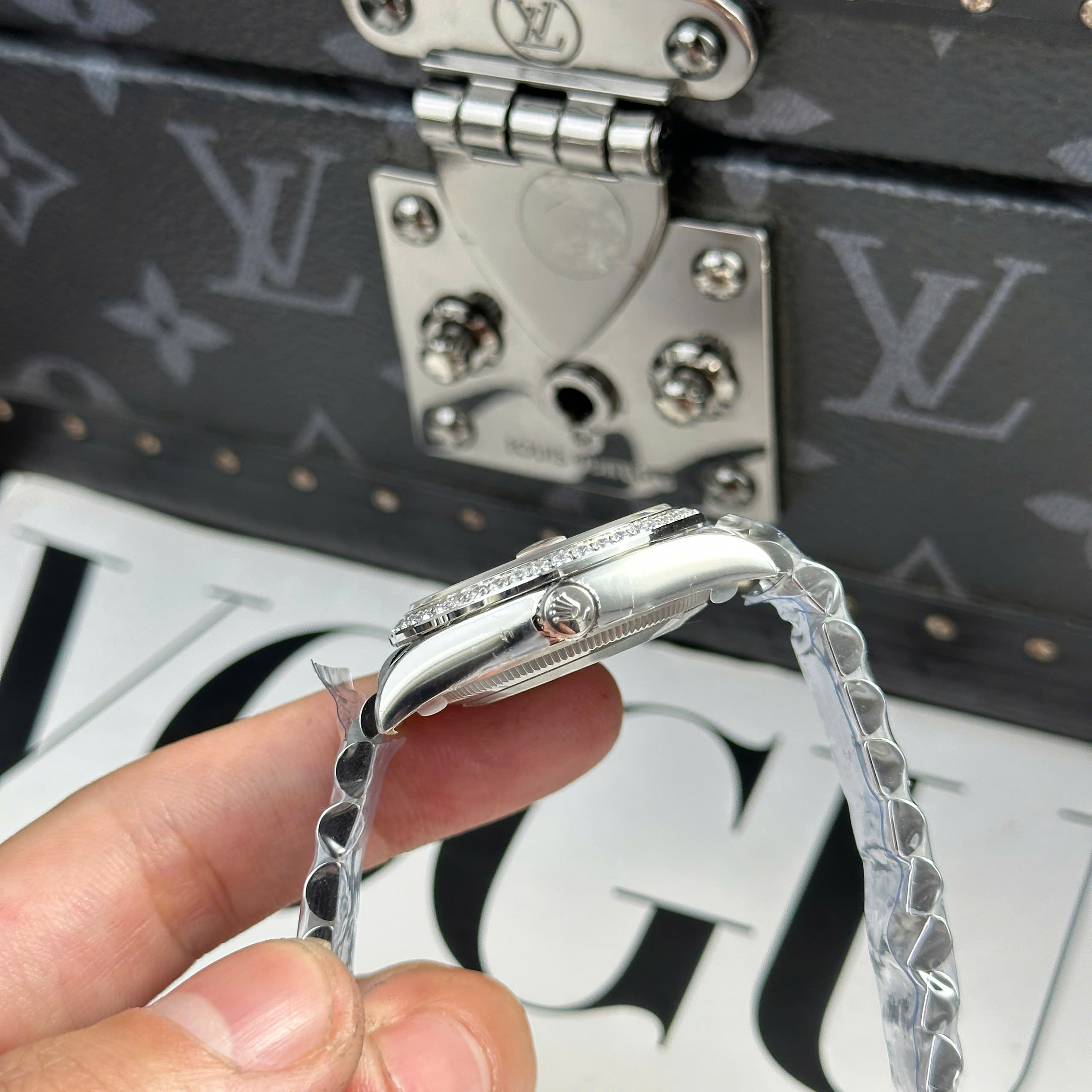 Đồng Hồ Rolex Lady Datejust 31mm 278384 Mặt Mop Viền Đính Đá CZ Rep 1:1 THB Factory