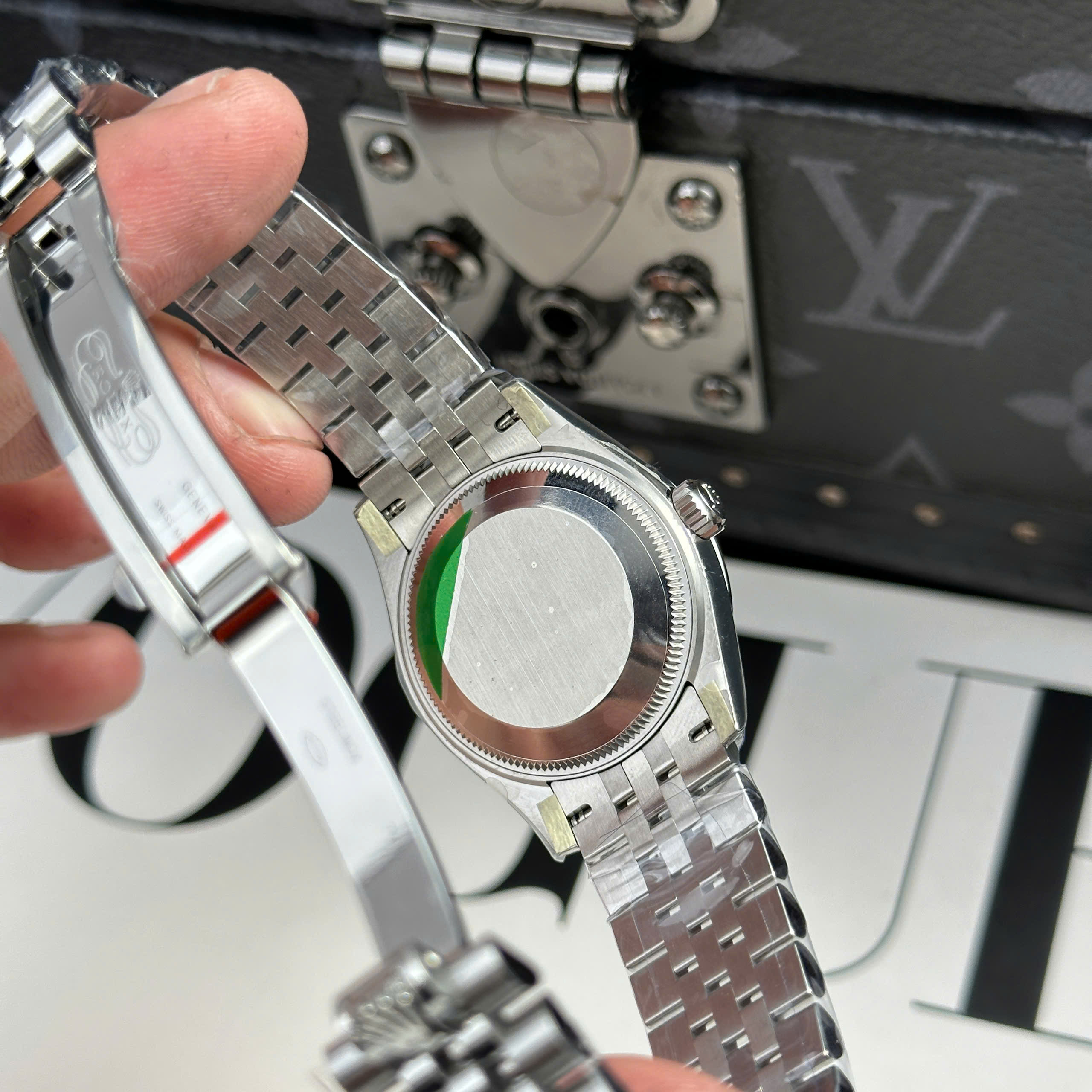 Đồng Hồ Rolex Lady Datejust 31mm 278384 Mặt Số Hồng Viền Đính Đá CZ Rep 1:1 THB Factory