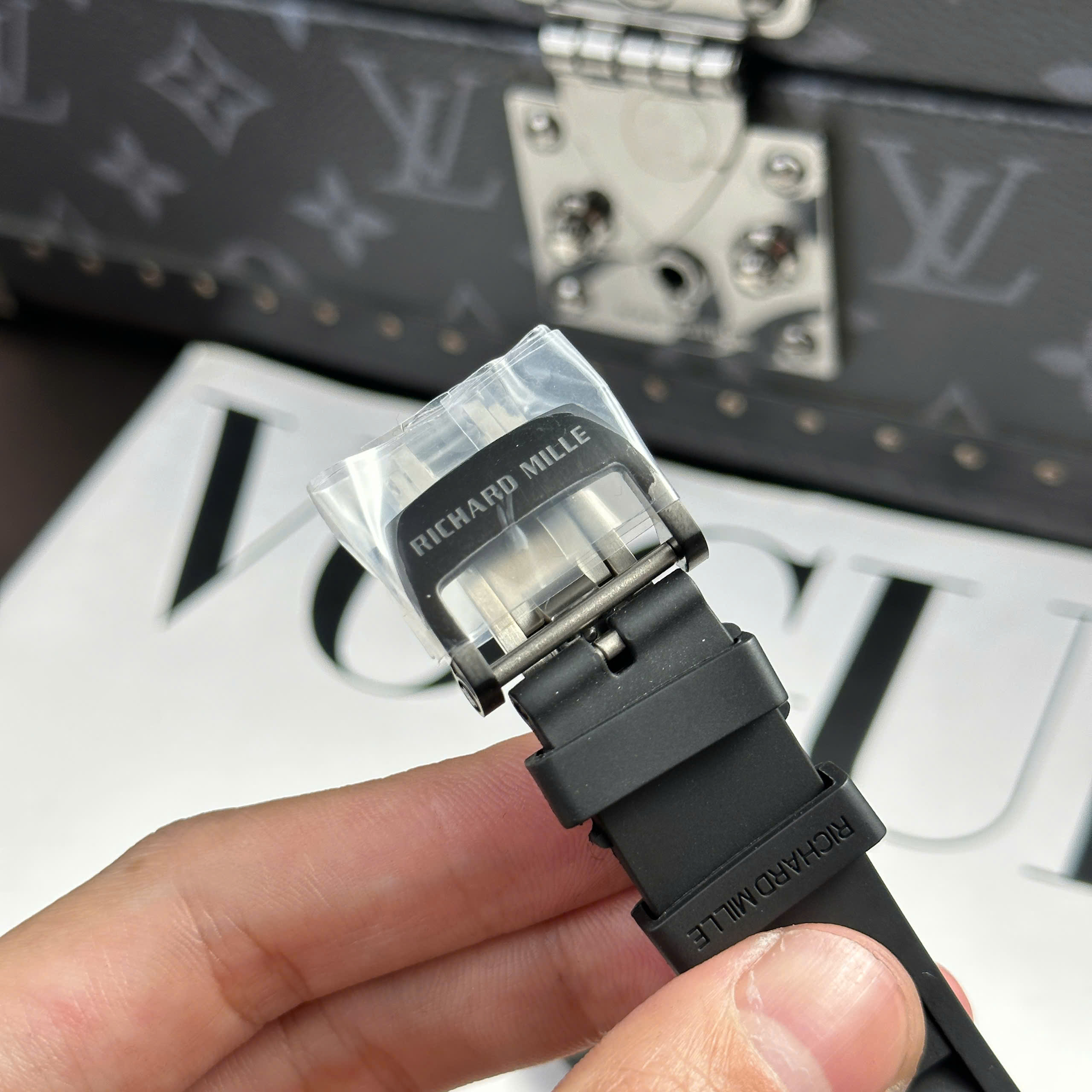 Đồng Hồ Richard Mille RM055 Bubba Watson Black Ceramic Máy Giảm Xóc RMIL2 Rep 1:1 RM factory