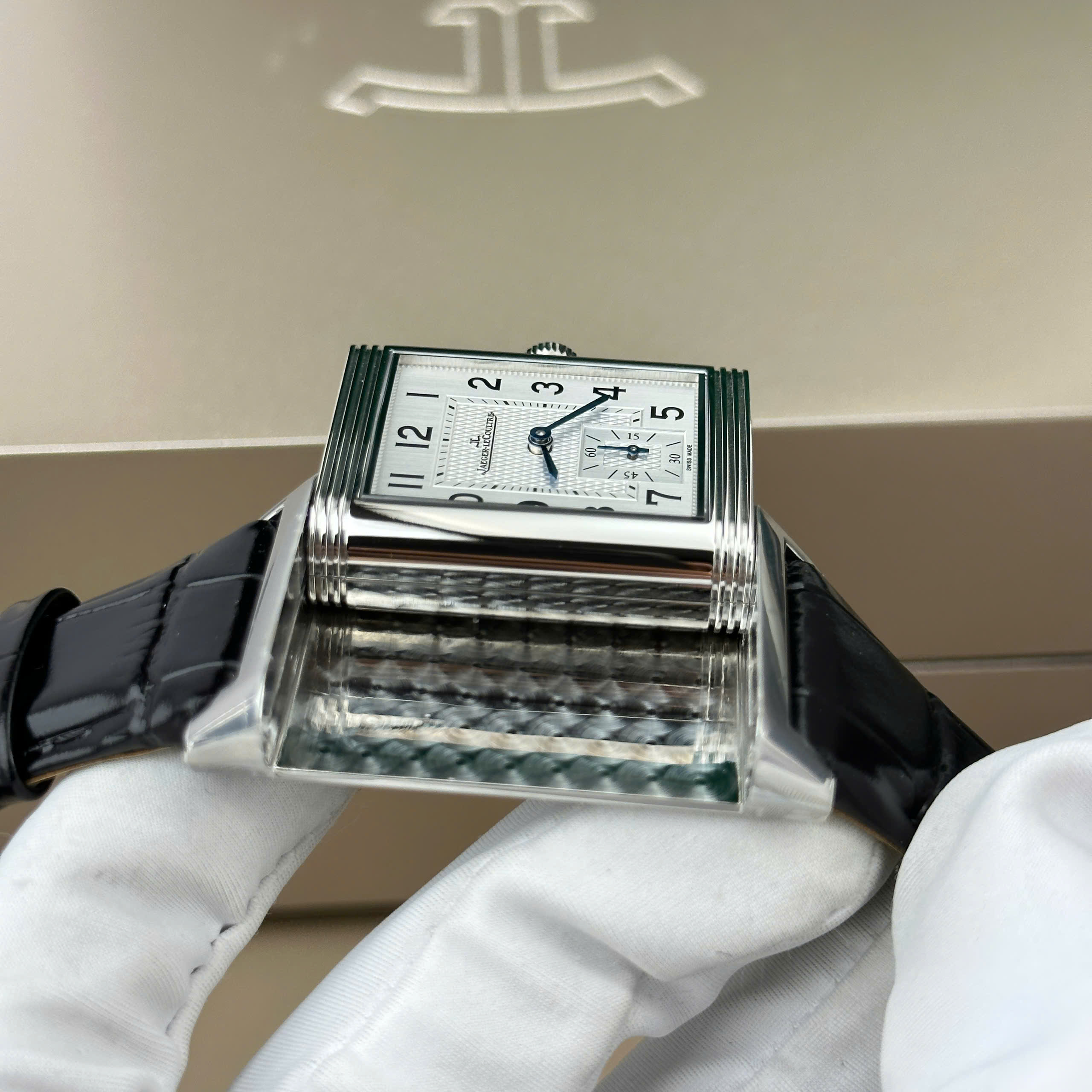 Đồng Hồ Jaeger LeCoultre Master Reverso 28.3mm x 47mm Rep 1:1 Cao Cấp 2 Mặt MG Factory