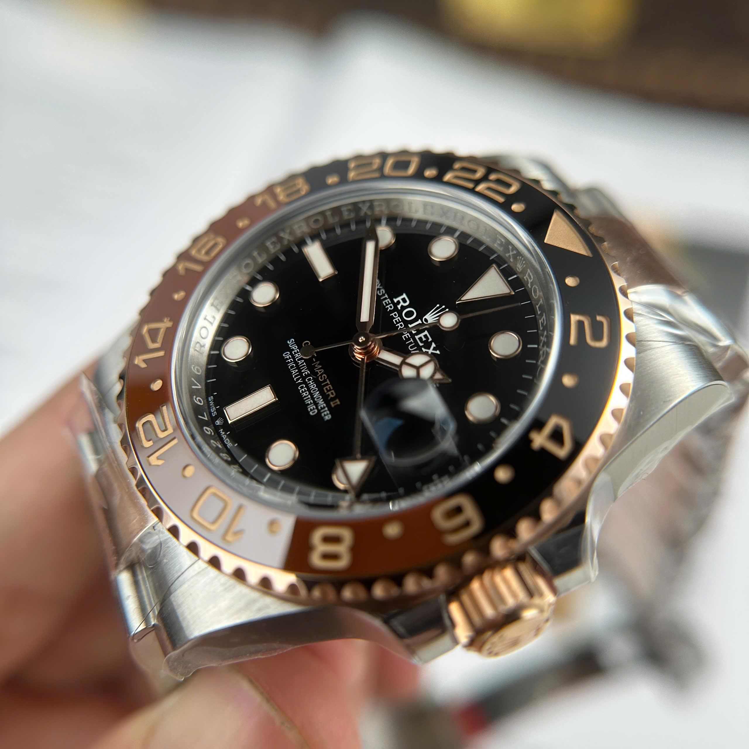 Đồng Hồ Rolex GMT-Master II 126711CHNR Root Beer Rep 1:1 Clean Factory