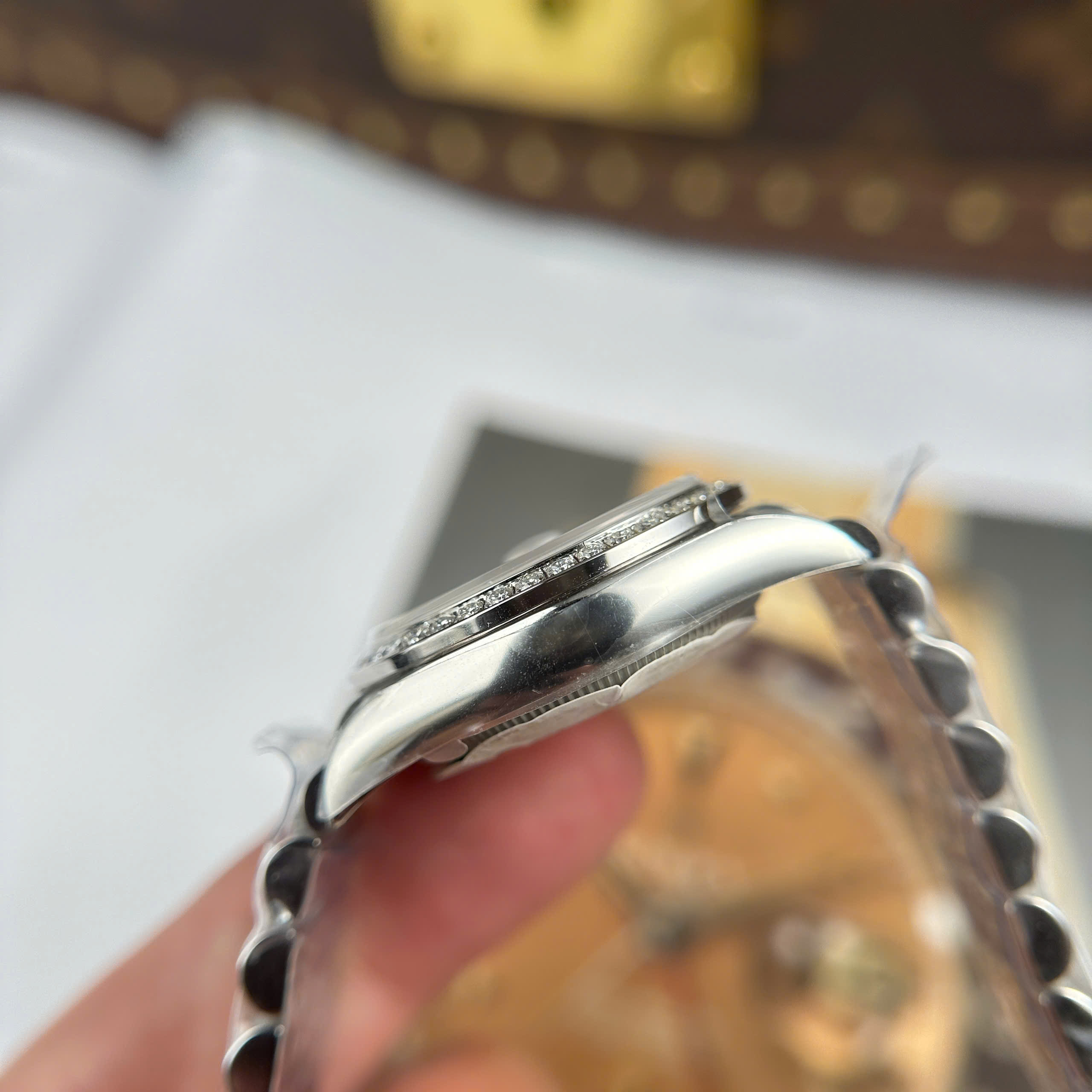 Đồng Hồ Rolex Lady Datejust 31mm Độ Niềng Moissanite Rep1:1 THB Factory