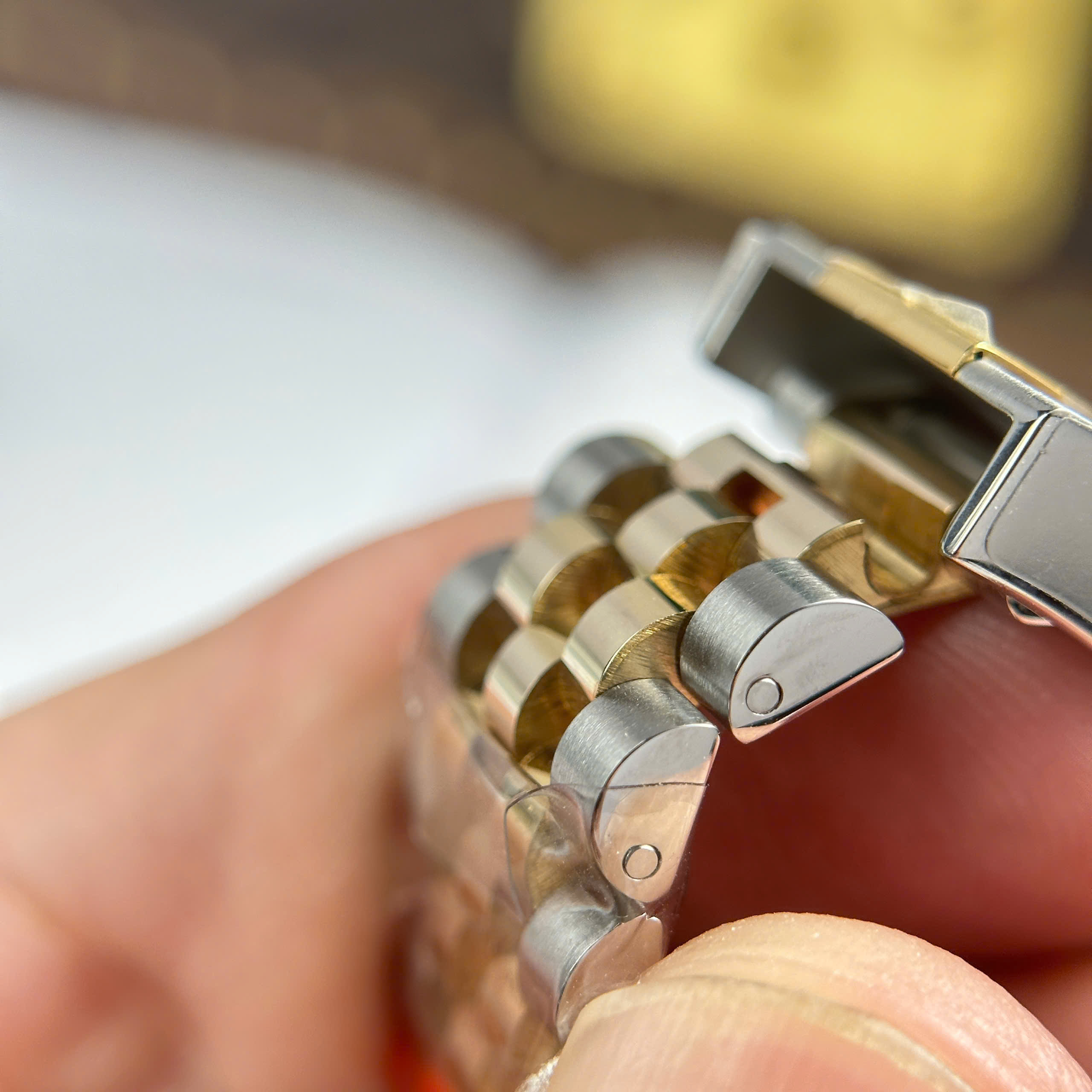 Đồng Hồ Rolex Datejust 36mm Bọc Vàng Độ Mặt Số Mop Cọc Số Moissanite Rep 1:1