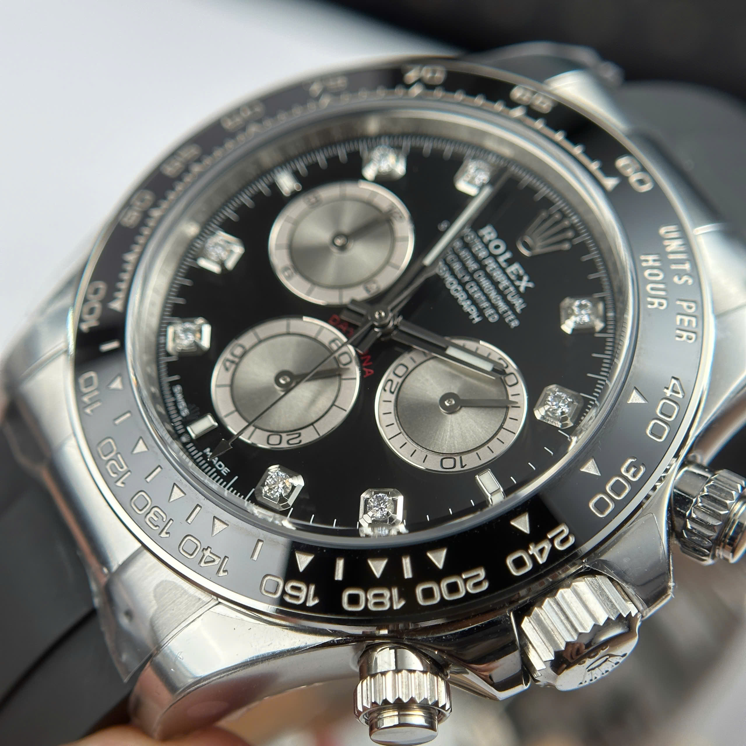 Đồng Hồ Rolex Cosmograph Daytona 40mm 126519LN Mặt Số Đen Rep 1:1 Cao Cấp