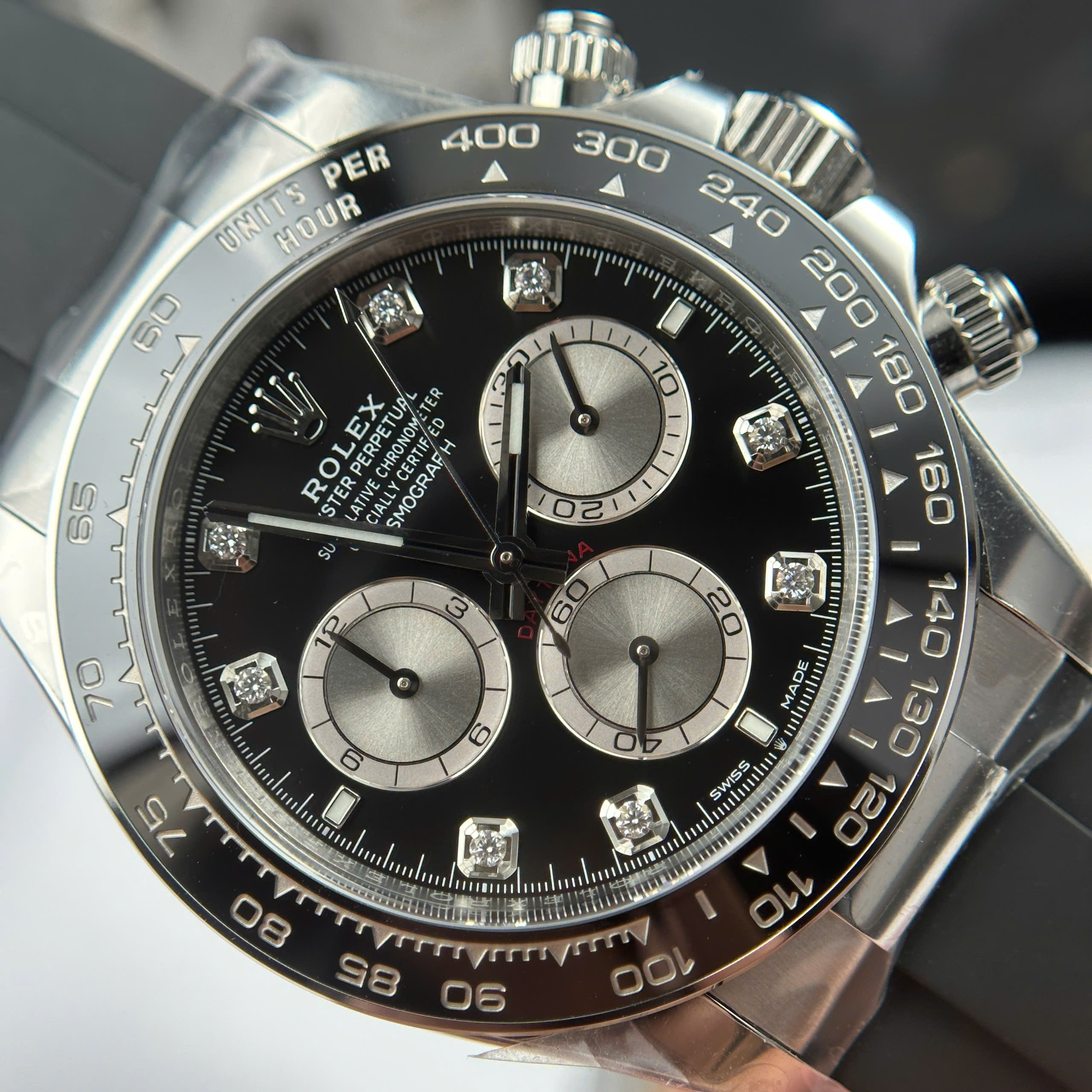 Đồng Hồ Rolex Cosmograph Daytona 40mm 126519LN Mặt Số Đen Rep 1:1 Cao Cấp