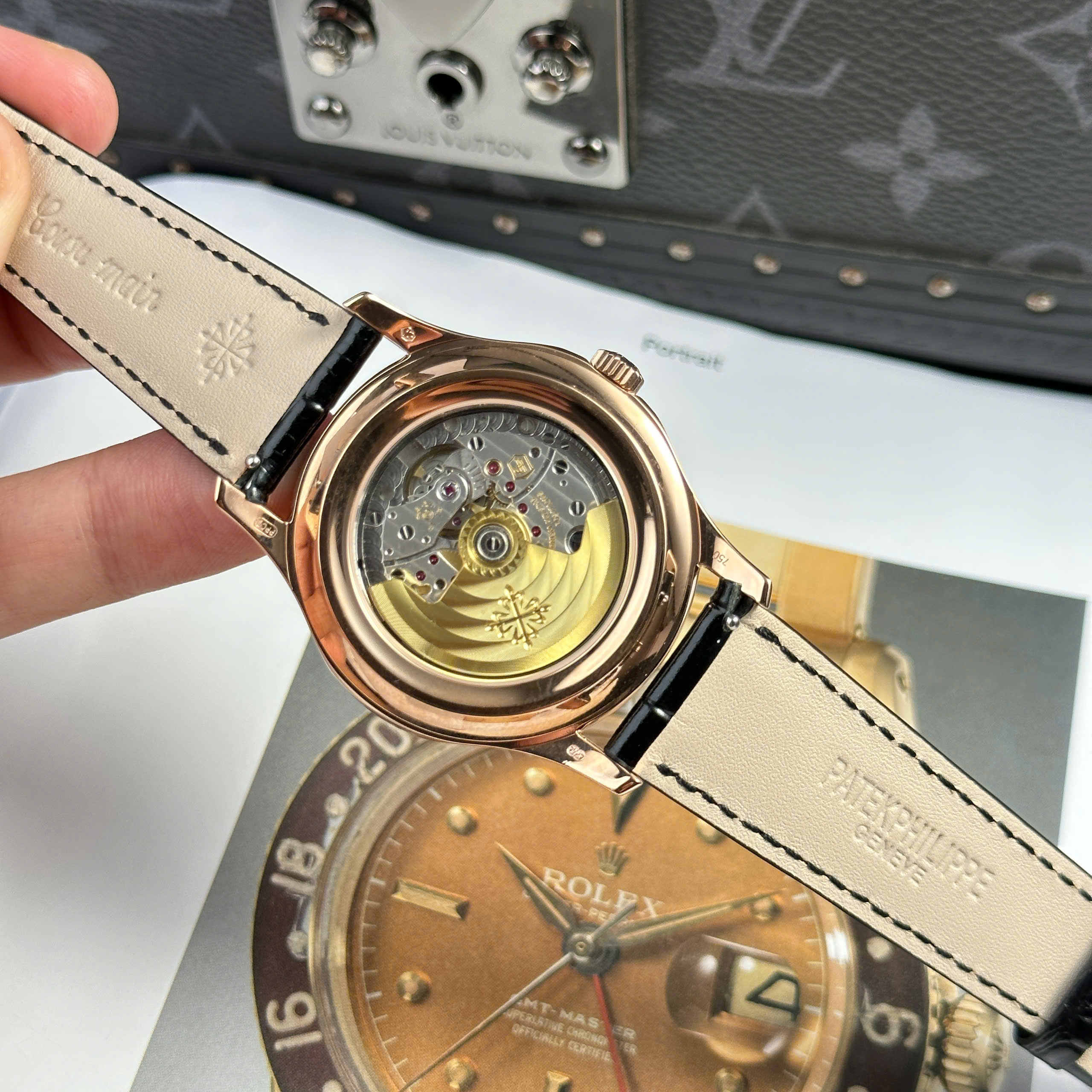 Đồng Hồ Patek Philippe Complications 5205G 40mm Rep 1:1 Cao Cấp KM Factory