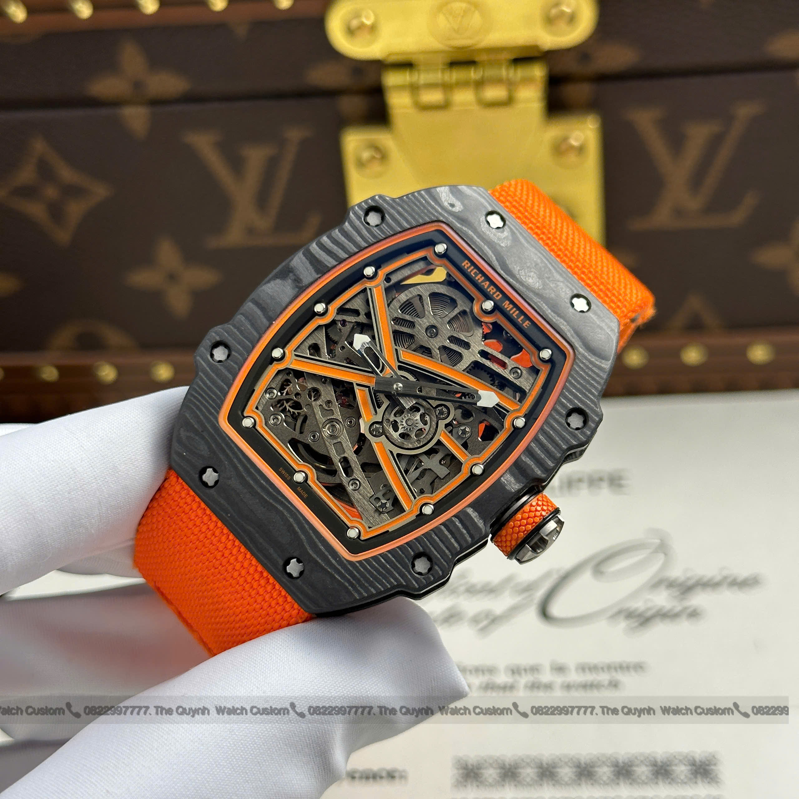 Đồng Hồ Richard Mille RM 67-02 Mclaren TPT Lando Norris 7.8mm Replica 1:1