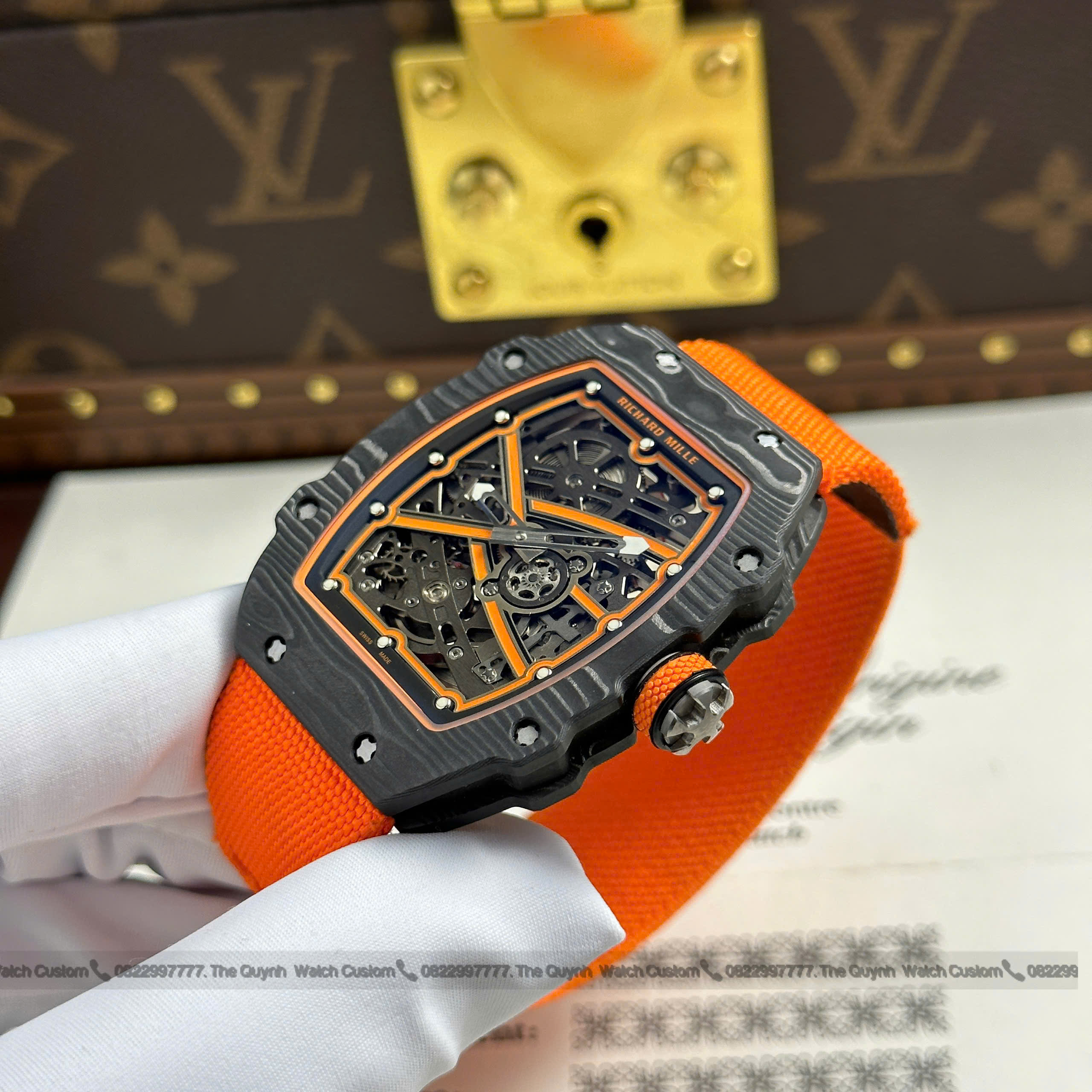 Đồng Hồ Richard Mille RM 67-02 Mclaren TPT Lando Norris 7.8mm Replica 1:1