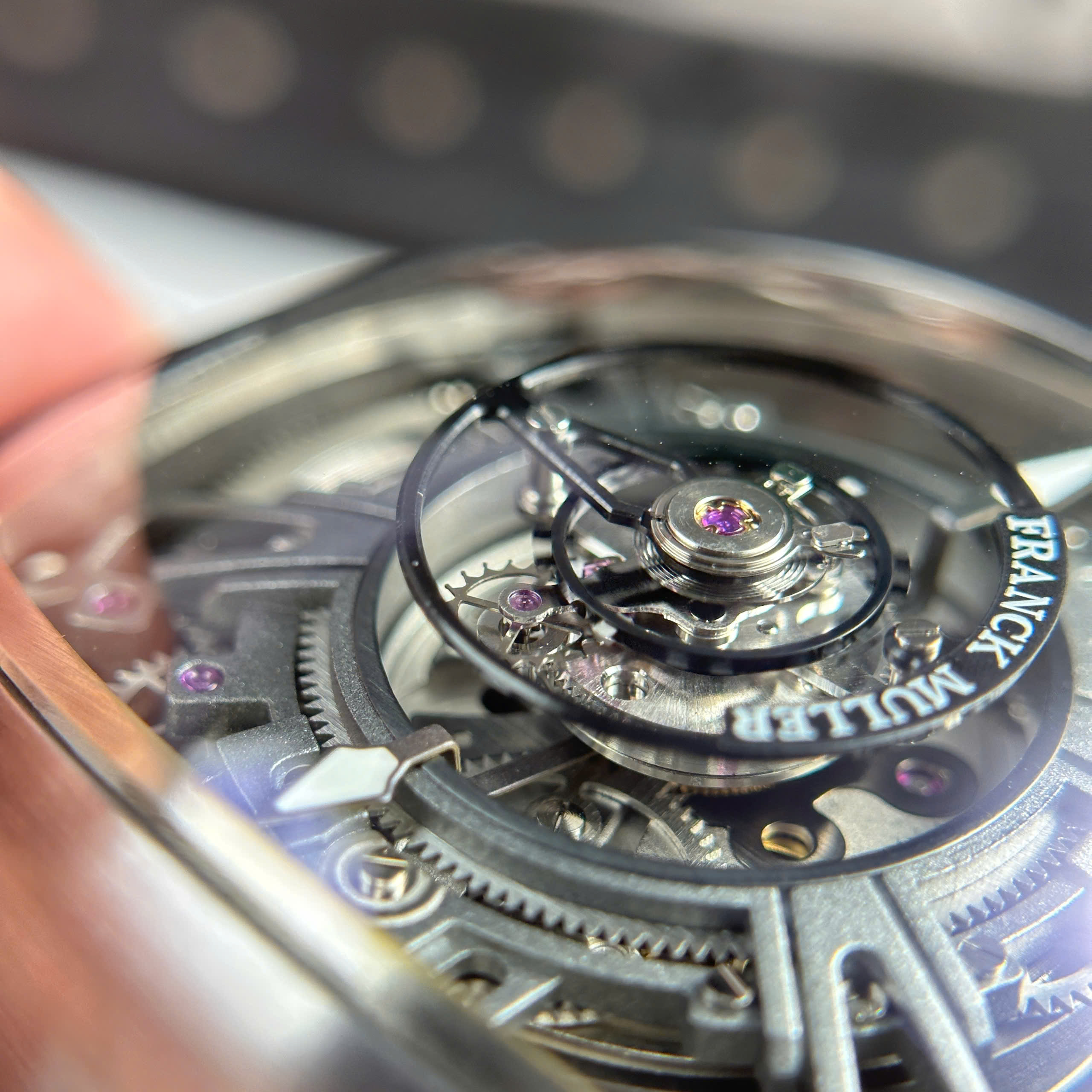 Đồng Hồ Franck Muller Curvex CX Grand Central Tourbillon Mặt Số Skeleton 36mm x 53.1mm Replica 1:1