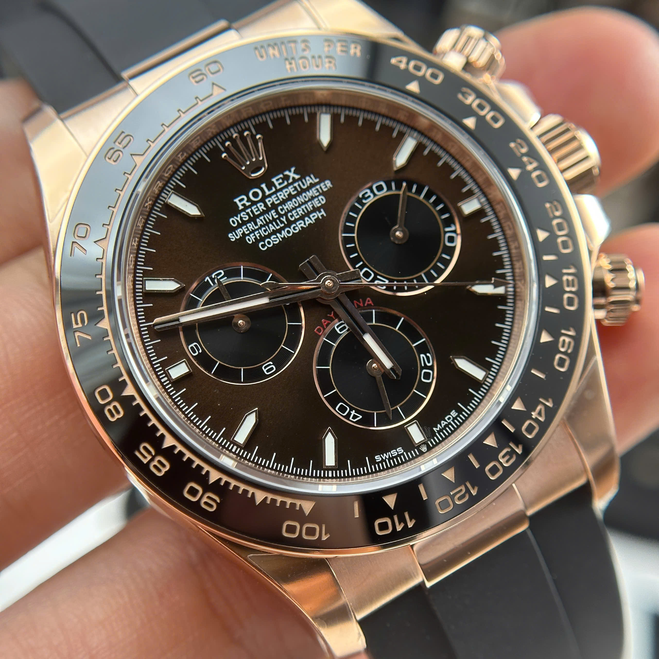 Đồng Hồ Rolex Cosmograph Daytona 126515 40mm Mặt Số Chocolate Replica 1:1 THB Factory