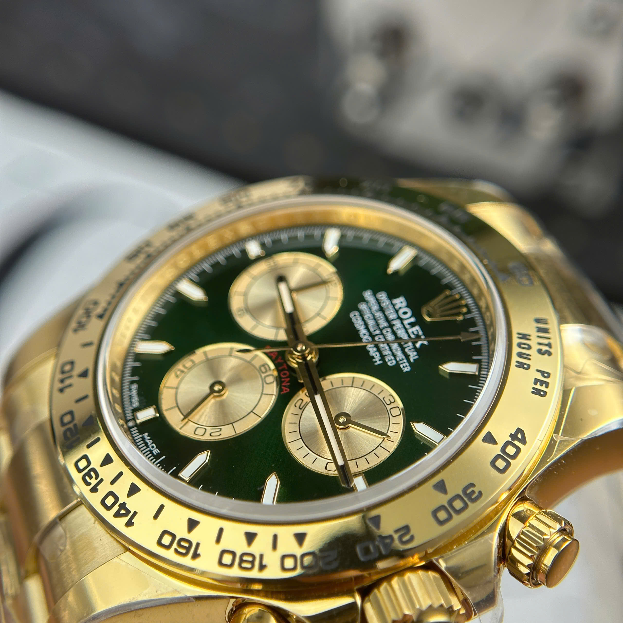 Đồng Hồ Rolex Cosmograph Daytona 126508 40mm Mặt Số Xanh Lá Replica 1:1 THB Factory