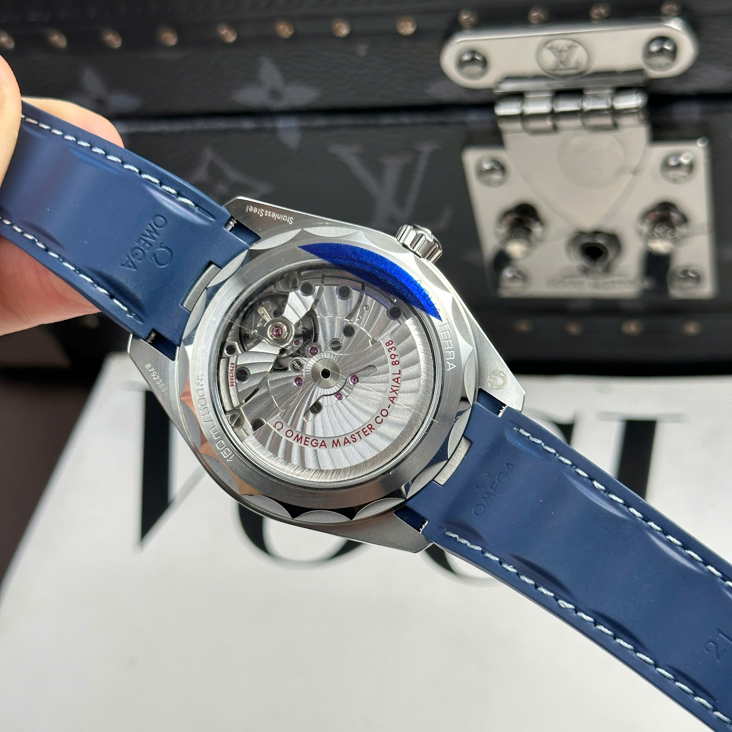 Đồng Hồ Omega Seamaster Aqua Terra GMT Worldtimer Mặt Xanh Blue Replica 1:1 43mm VSF Factory