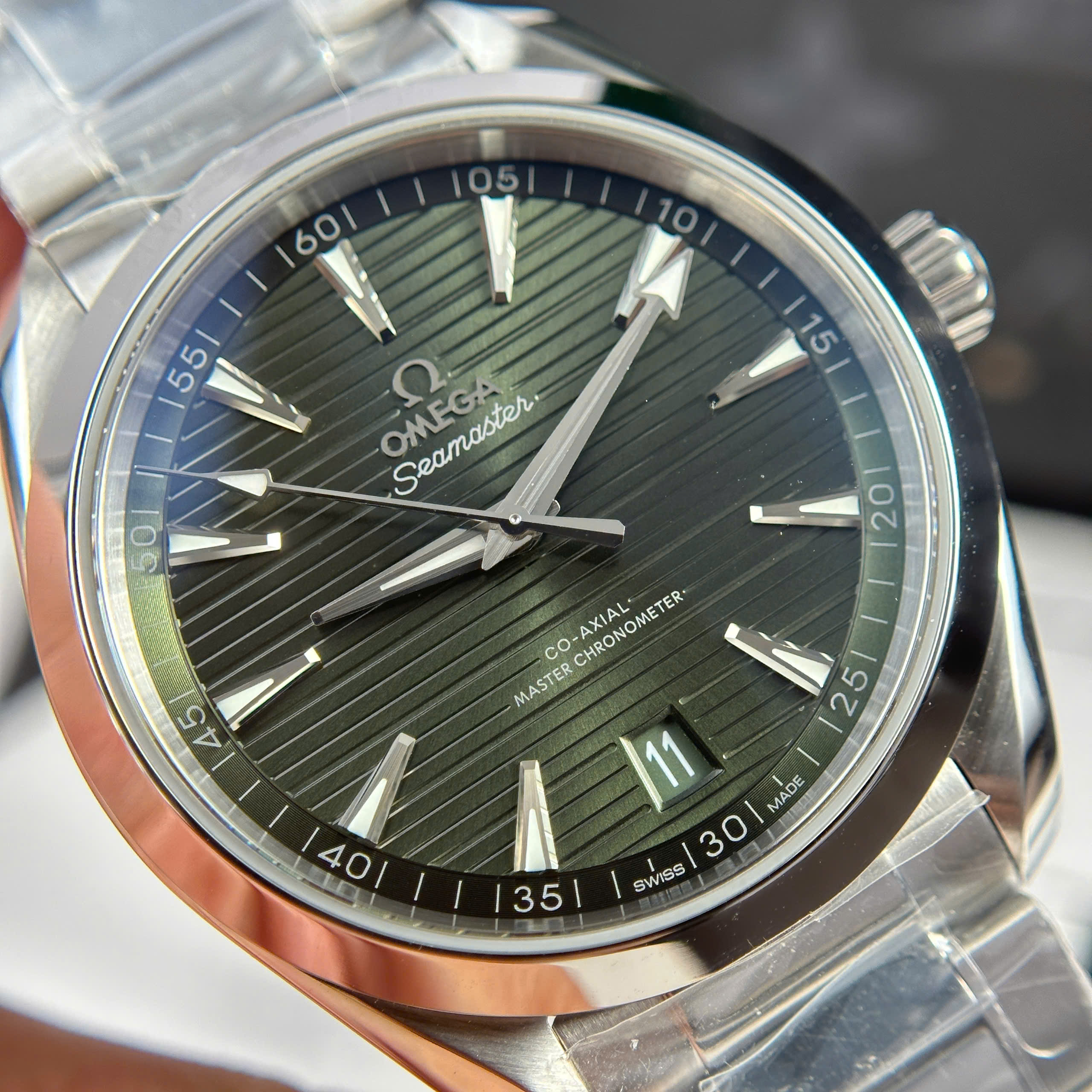 Đồng Hồ Omega Seamaster Aqua Terra 150M 41mm Mặt Số Xanh Lá Replica 1:1 VS Factory