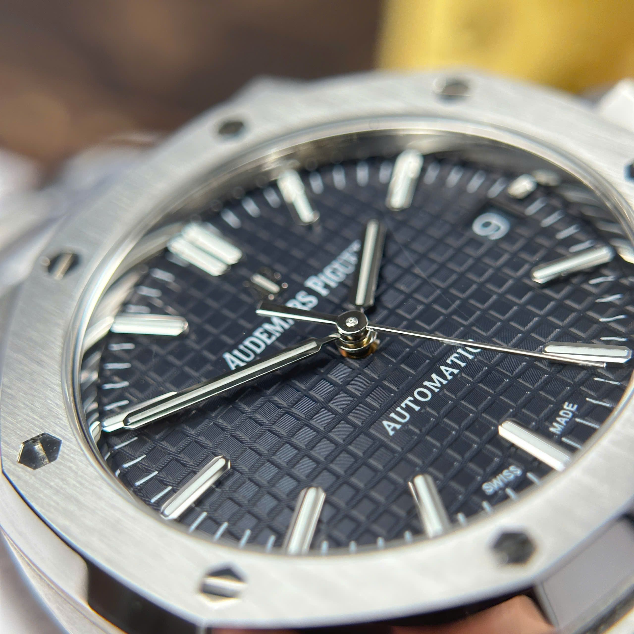 Đồng Hồ Audemars Piaguet Oak 15450ST 37mm Mặt Số Xanh Blue Replica 1:1 APS Factory
