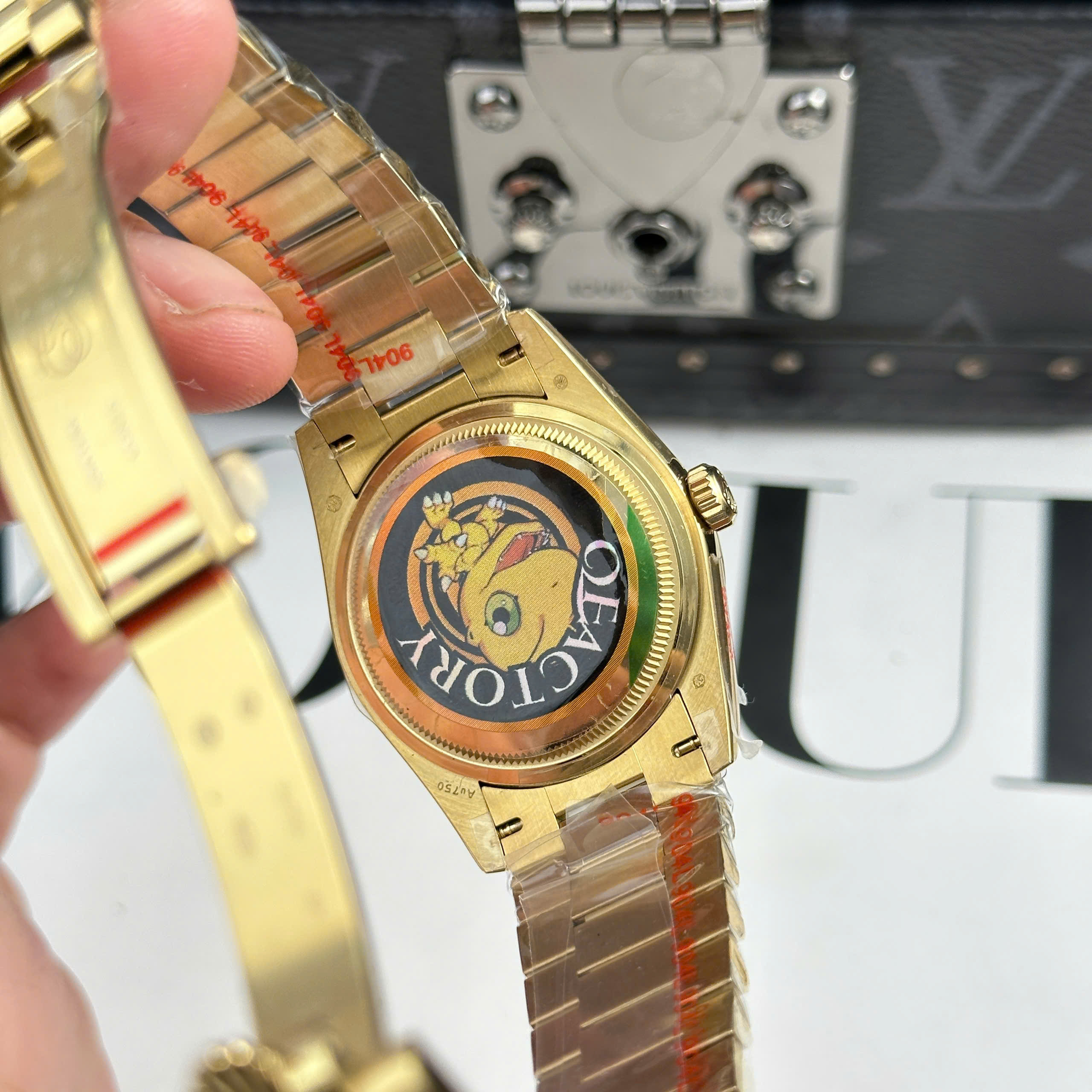 Đồng Hồ Rolex Day-Date 36mm 128238 Mặt Số Silver Replica 1:1 QF Factory
