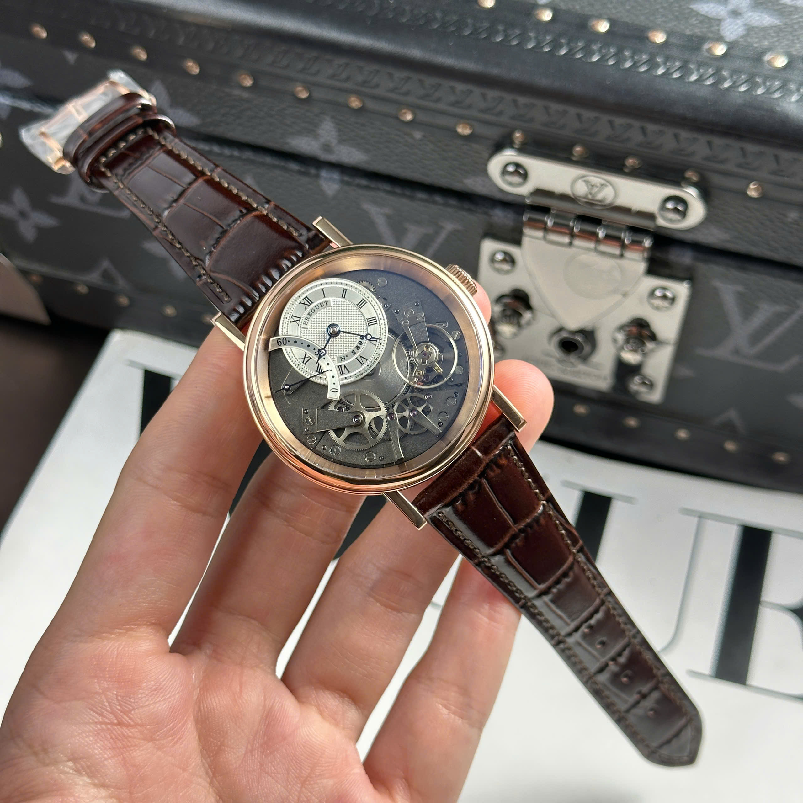 Đồng Hồ Breguet Tradition 7097 Chế Tác Mạ Vàng 40mm ZF Factory