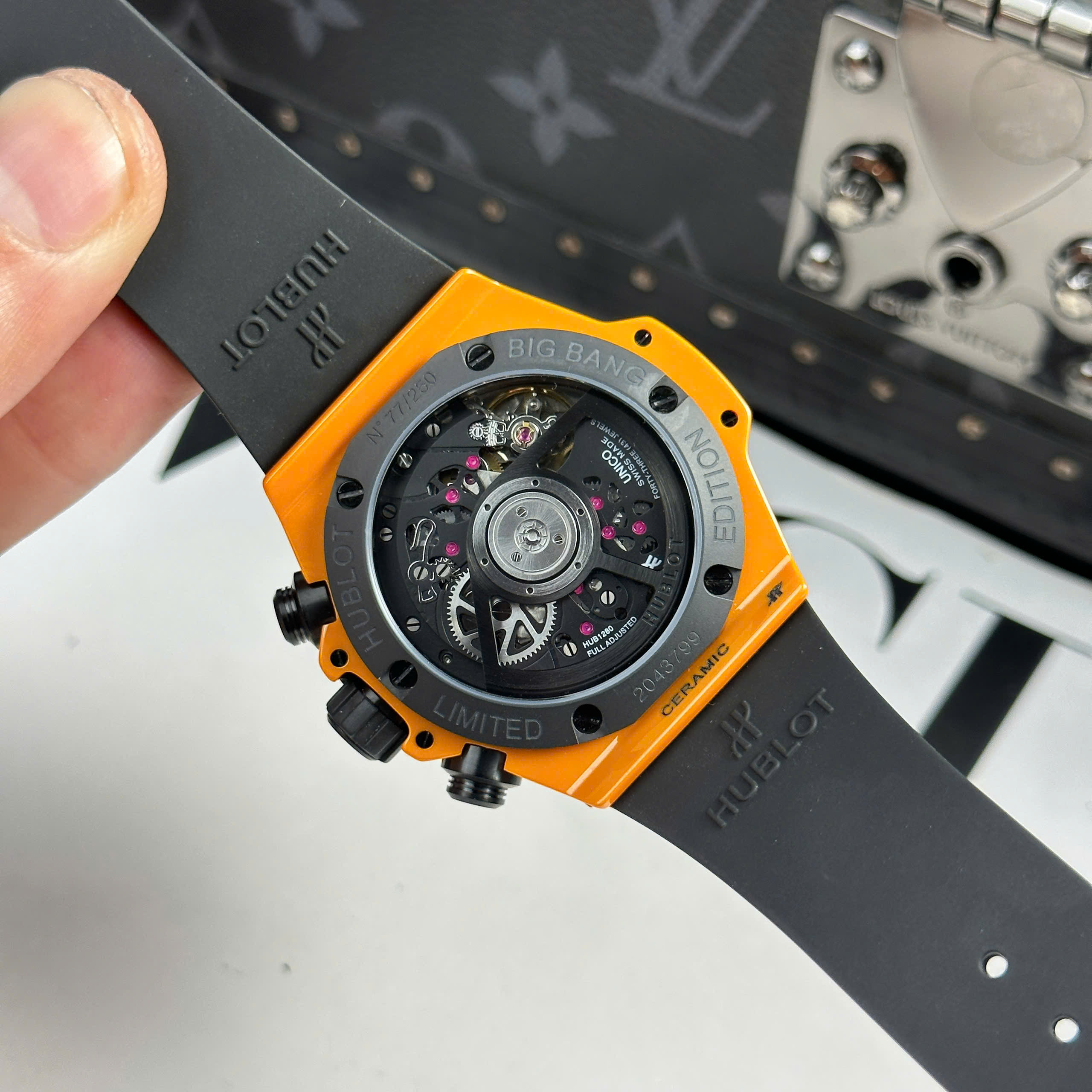 Đồng Hồ Hublot Big Bang Unico Orange Ceramic Cam Replica 1:1 42mm BBF Factory