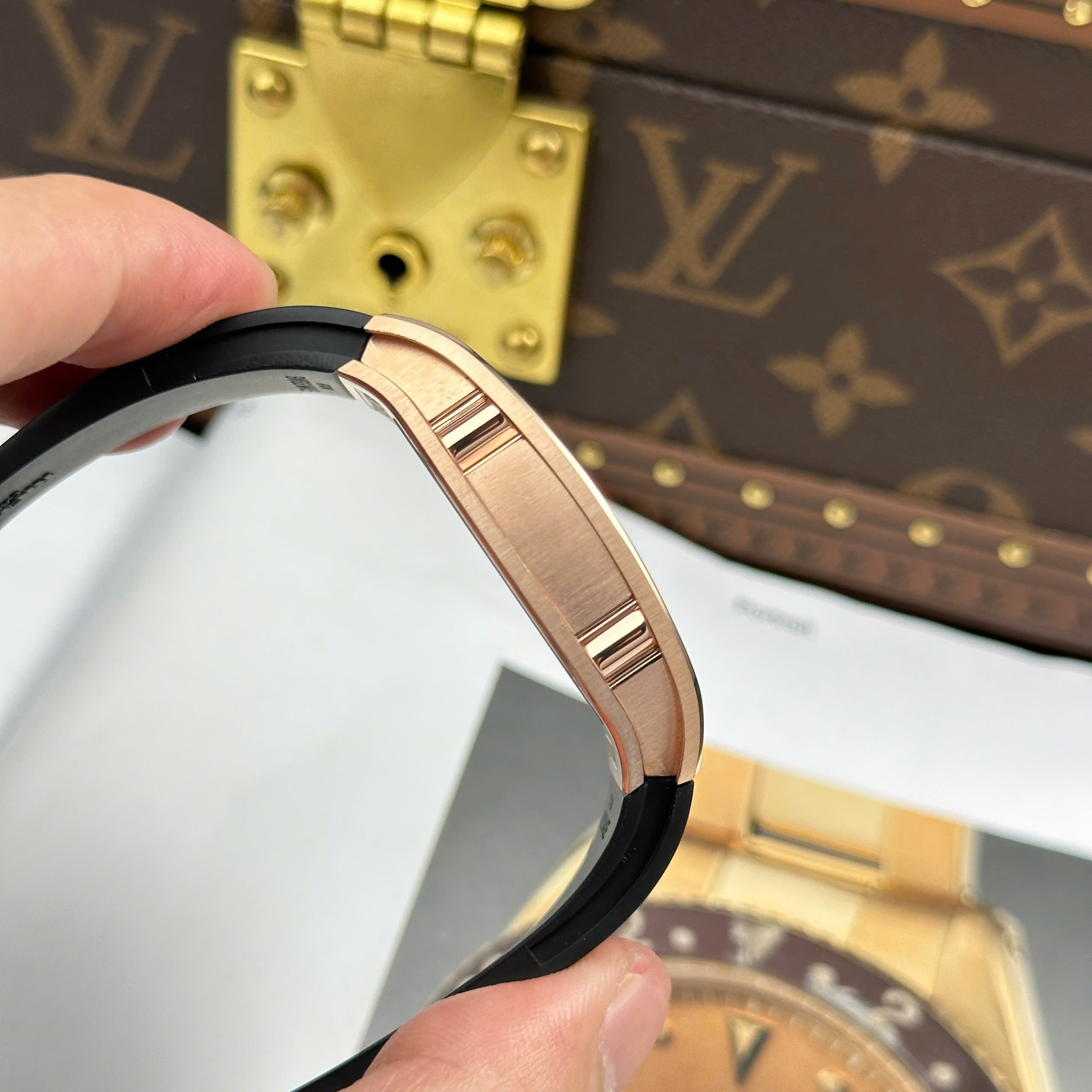 Đồng Hồ Richard Mille RM 67-01 Extra-FI Vỏ Mạ Vàng Hồng Replica 1:1 38.7mm x 47.5mm