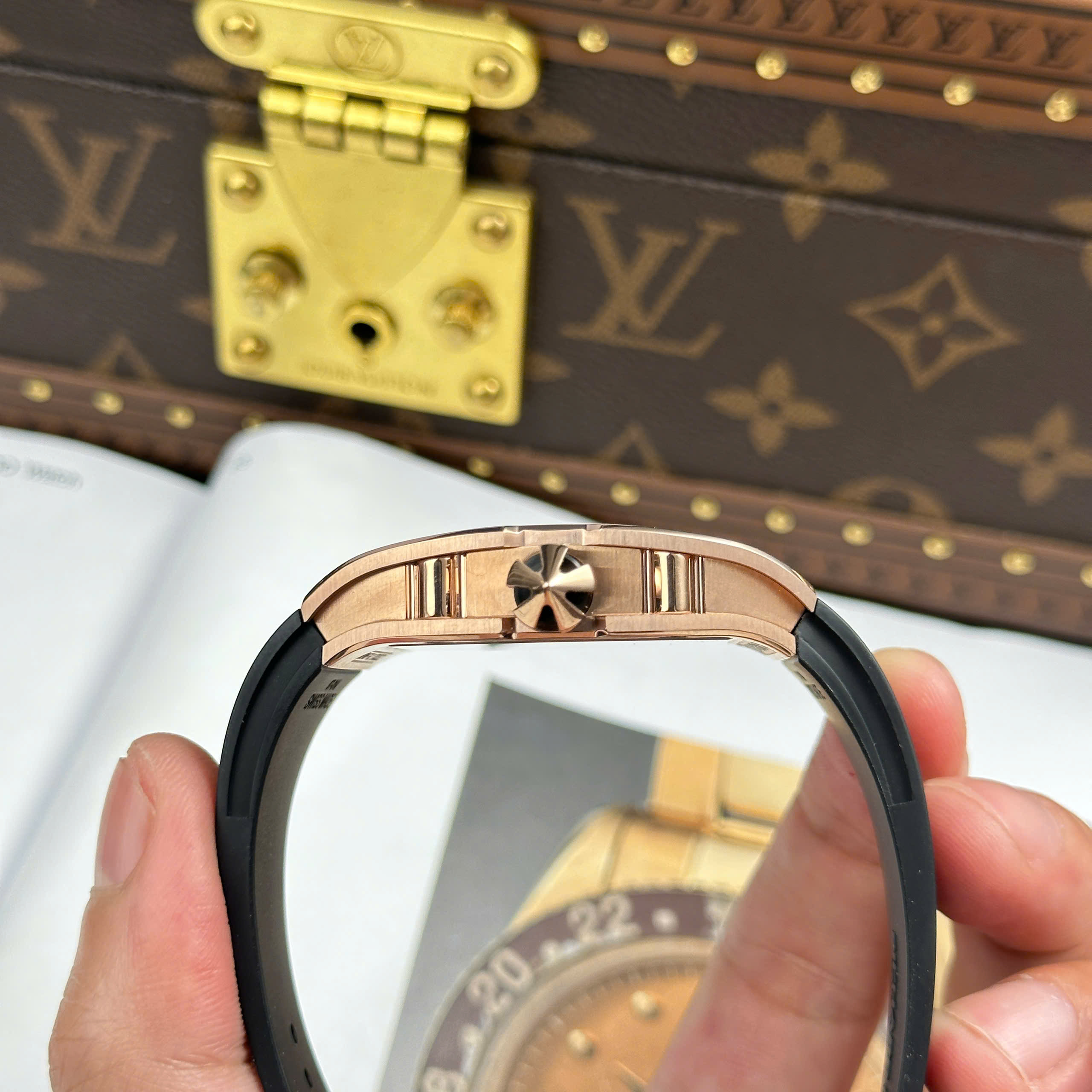 Đồng Hồ Richard Mille RM 67-01 Extra-FI Vỏ Mạ Vàng Hồng Replica 1:1 38.7mm x 47.5mm