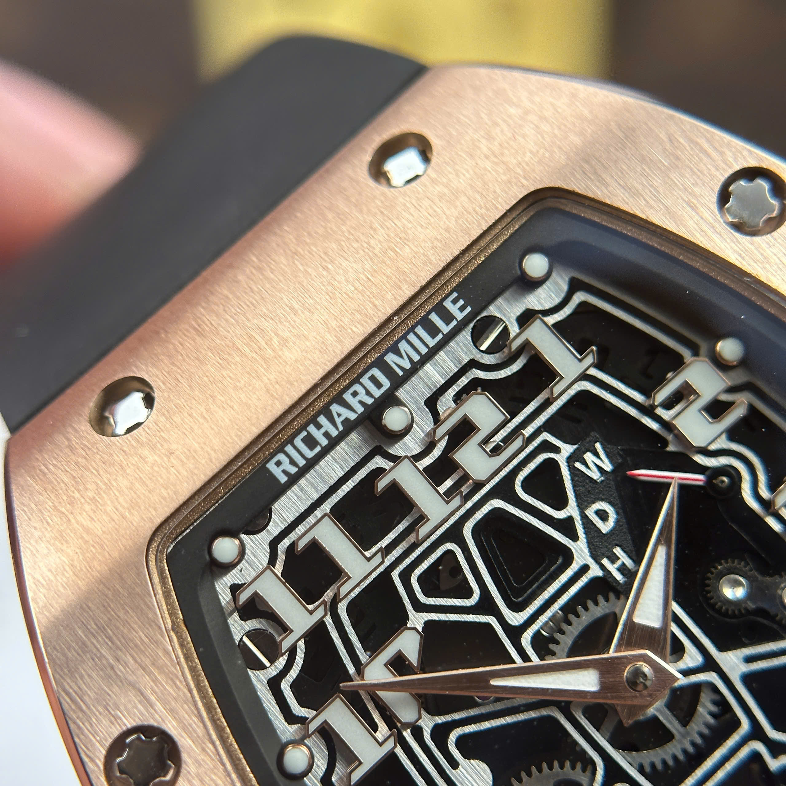 Đồng Hồ Richard Mille RM 67-01 Extra-FI Vỏ Mạ Vàng Hồng Replica 1:1 38.7mm x 47.5mm