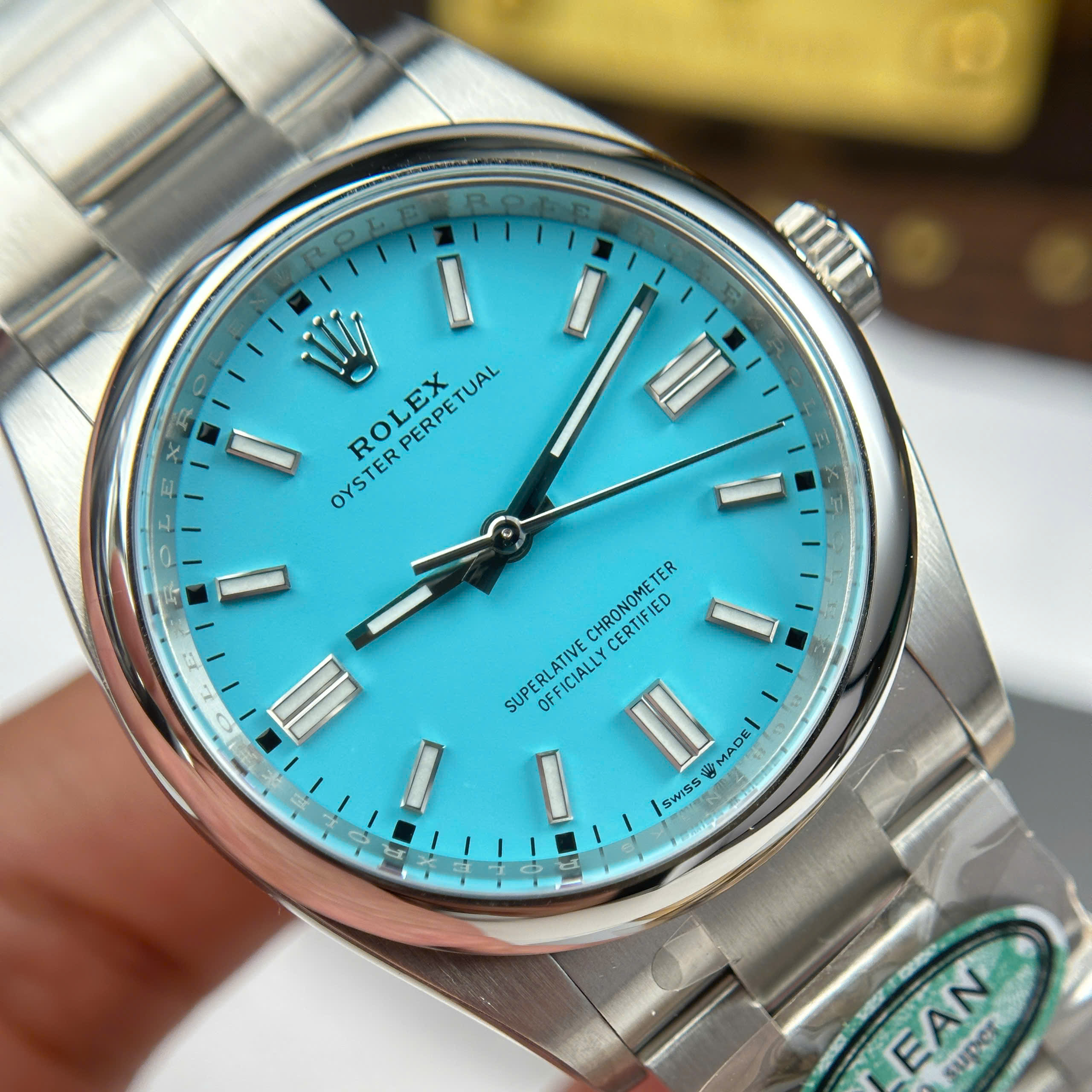 Đồng Hồ Rolex Oyster Perpetual 36mm 126000 Mặt Số Xanh Ngọc Lam Replica 1:1 Clean Factory