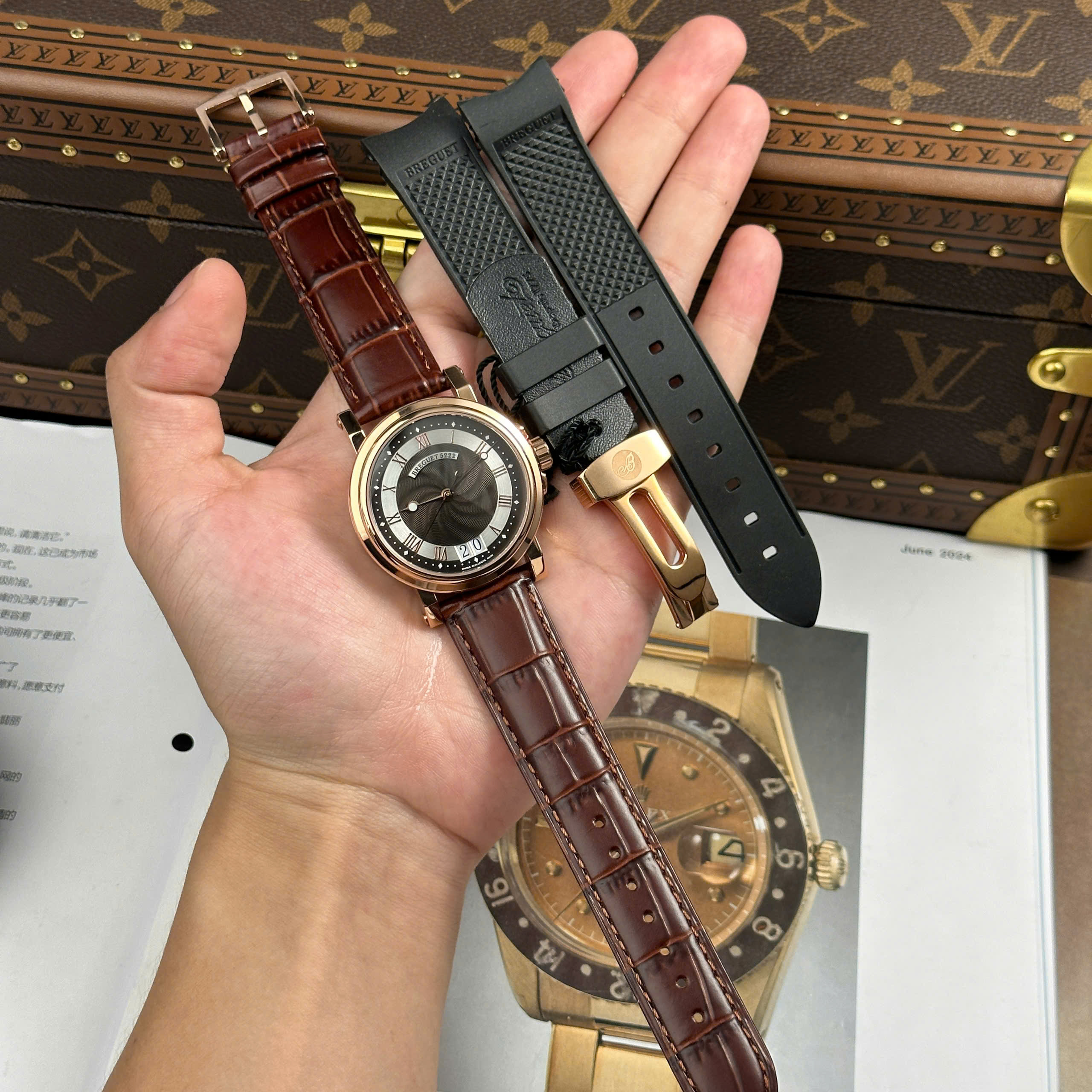 Đồng Hồ Breguet Marine Big Date 39mm 5817BR/Z2/5V8 Replica 1:1