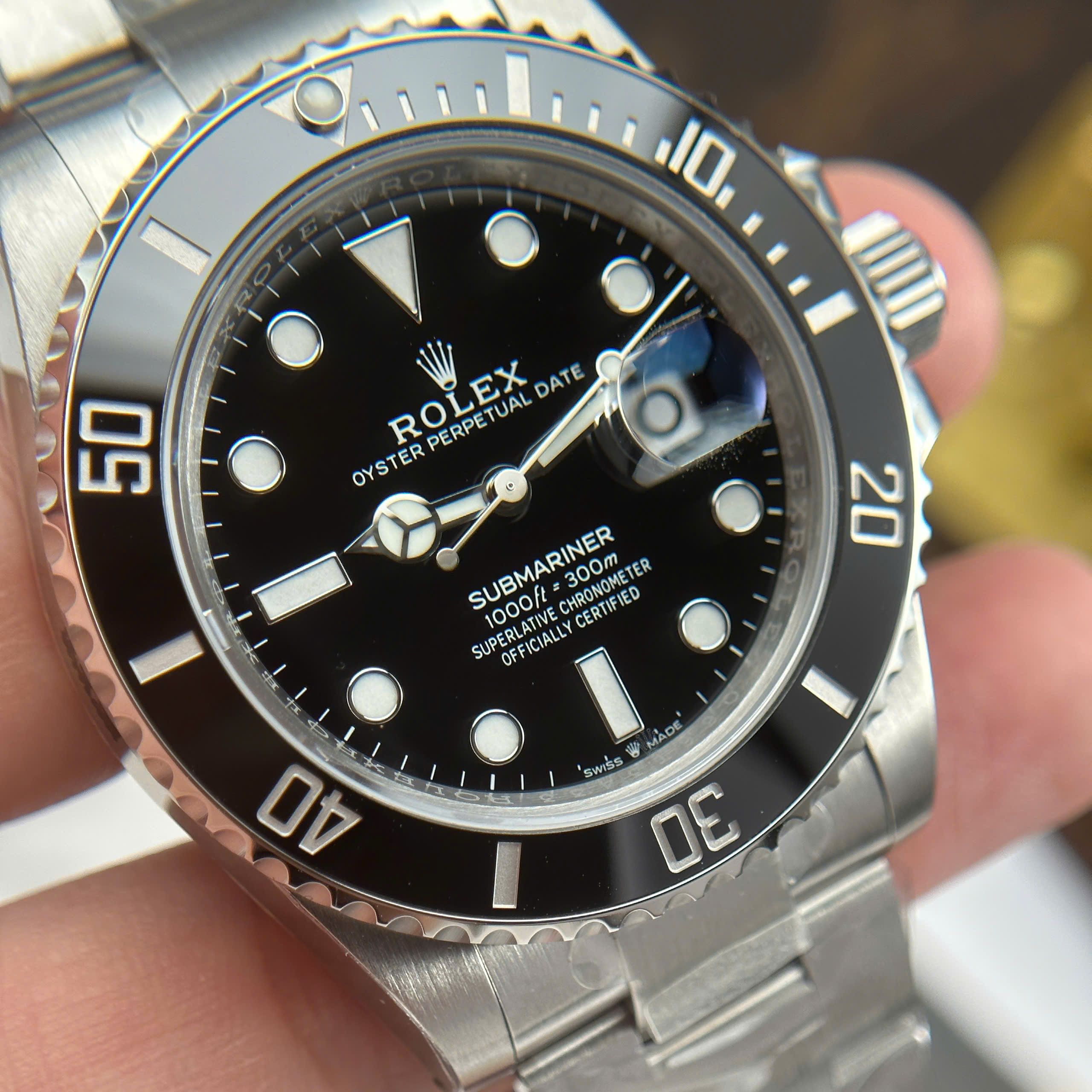 Đồng Hồ Rolex Submariner Date 126610LN Mặt Số Đen 41mm Replica 1:1 VS Factory