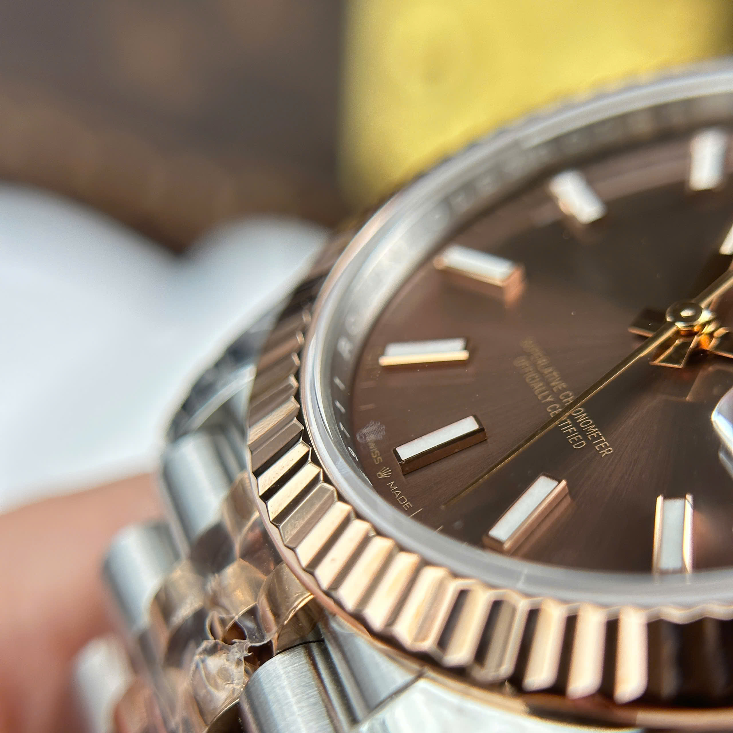 Đồng Hồ Rolex Datejust 41mm 126331 Mặt Số Nâu Chocolate 3235 Replica 1:1 VS Factory
