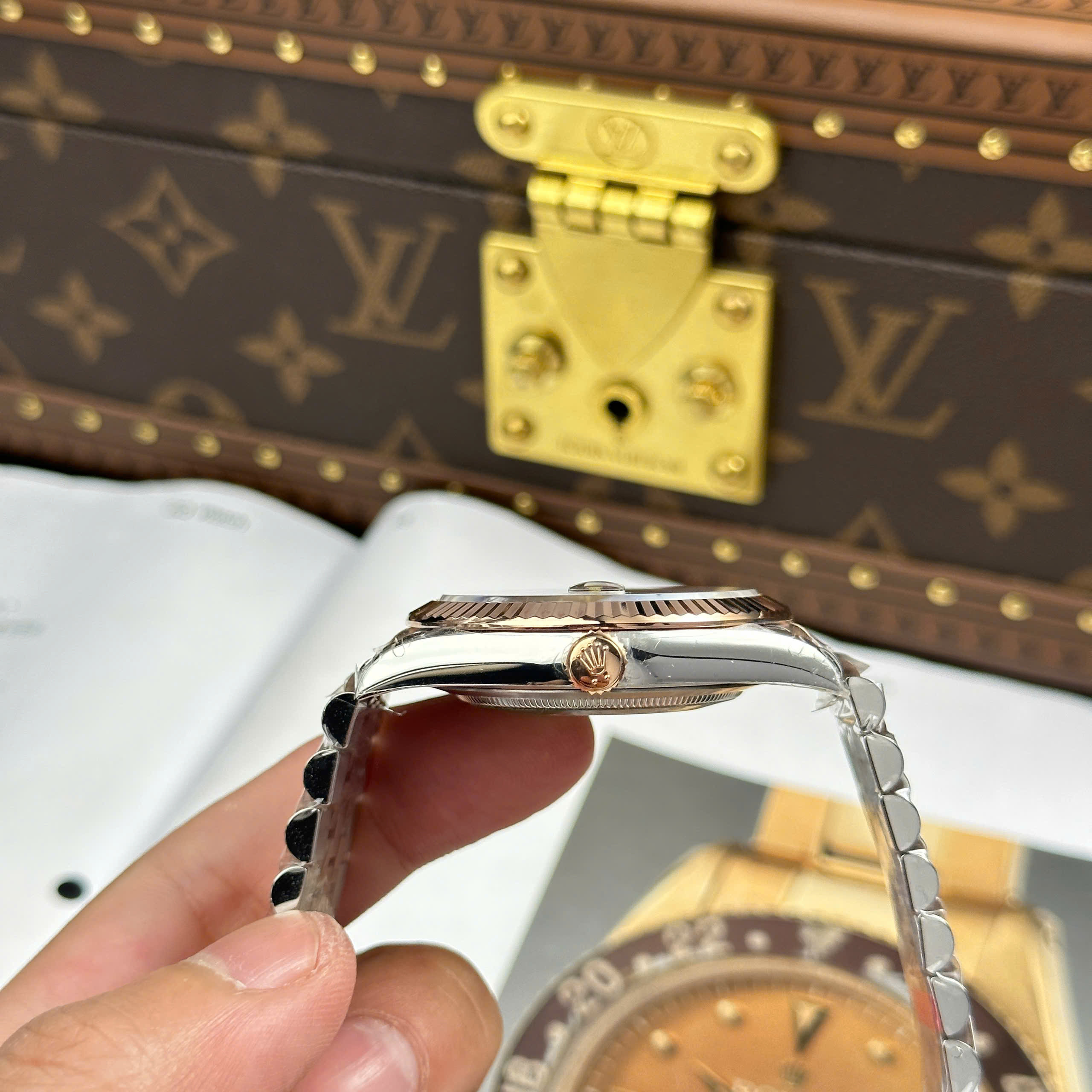 Đồng Hồ Rolex Datejust 41mm 126331 Mặt Số Nâu Chocolate 3235 Replica 1:1 VS Factory