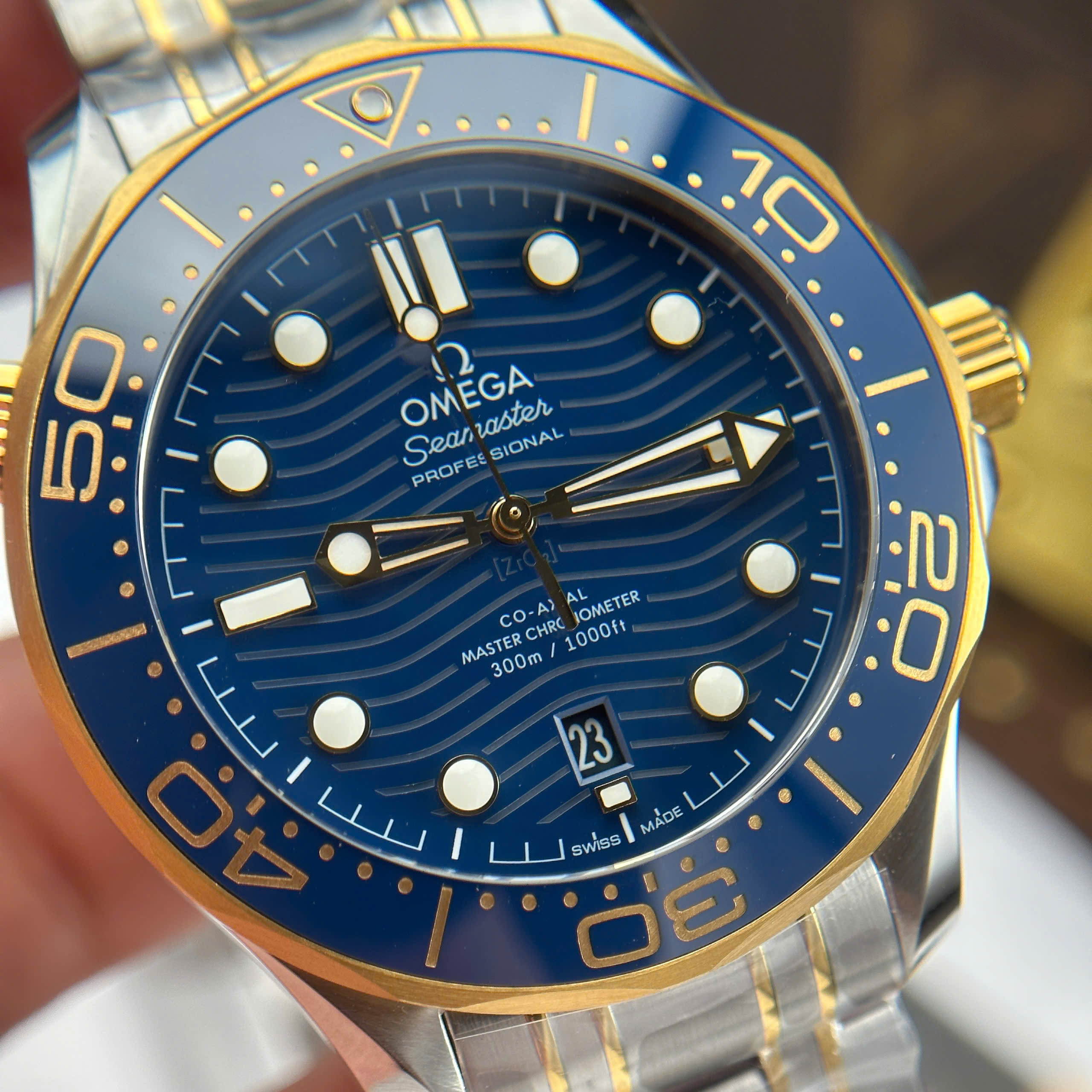 Đồng Hồ Omega Seamaster Diver 300 Mặt Xanh Blue 42mm Replica 1:1 VS Factory