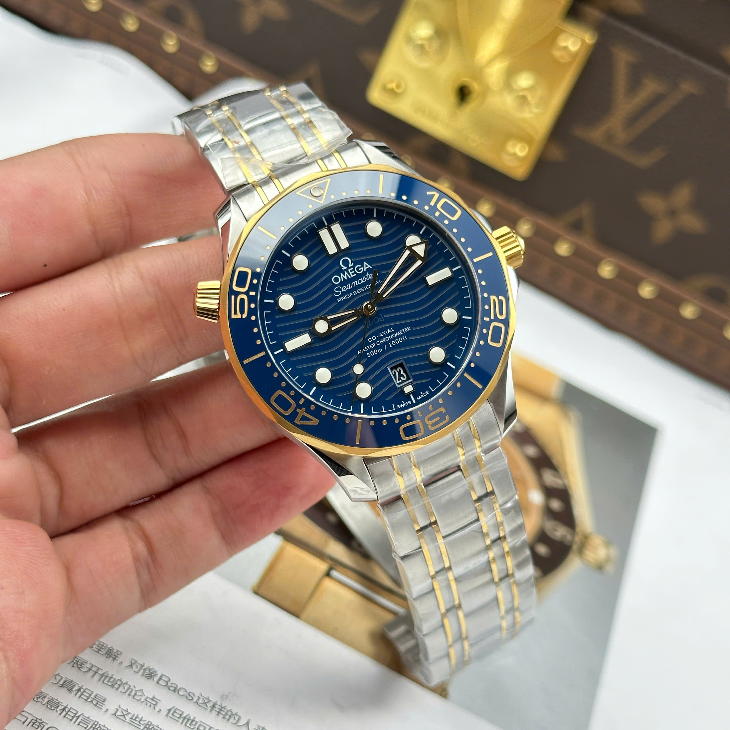 Đồng Hồ Omega Seamaster Diver 300 Mặt Xanh Blue 42mm Replica 1:1 VS Factory