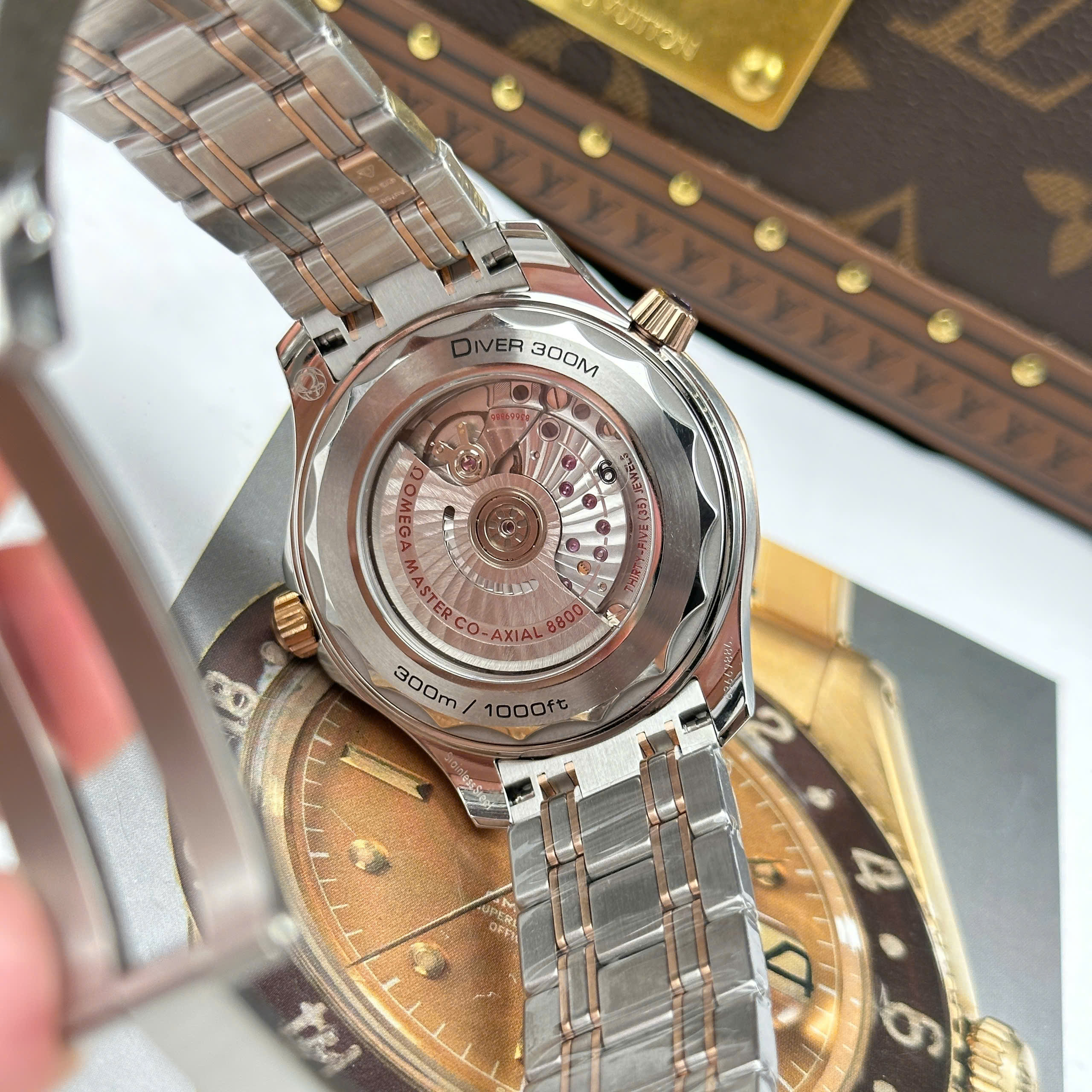 Đồng Hồ Omega Seamaster Diver 300 Mặt Số Đen 42mm Replica 1:1 VS Factory