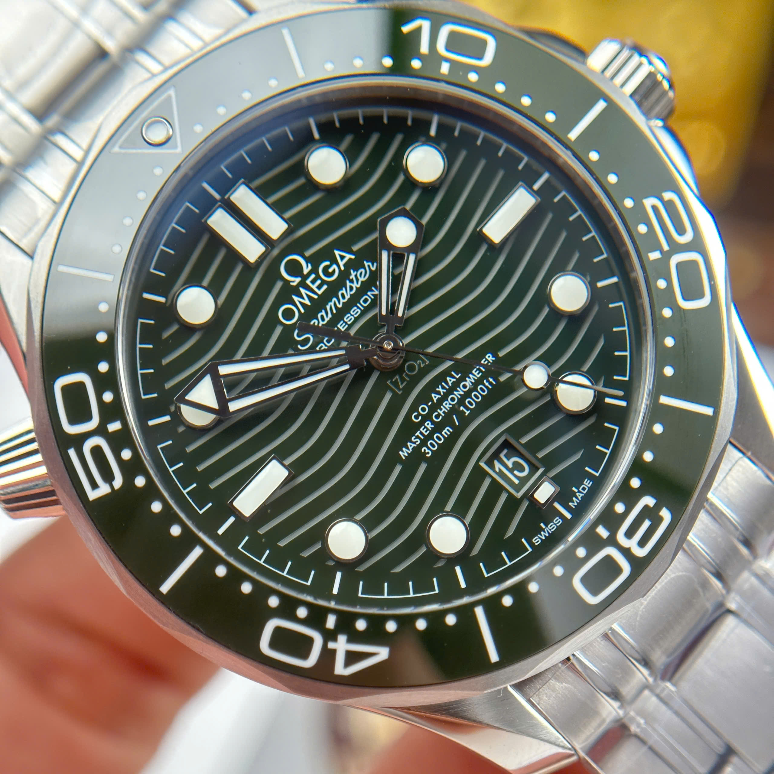 Đồng Hồ Omega Seamaster Diver 300 Mặt Xanh Lá 42mm Replica 1:1 VS Factory