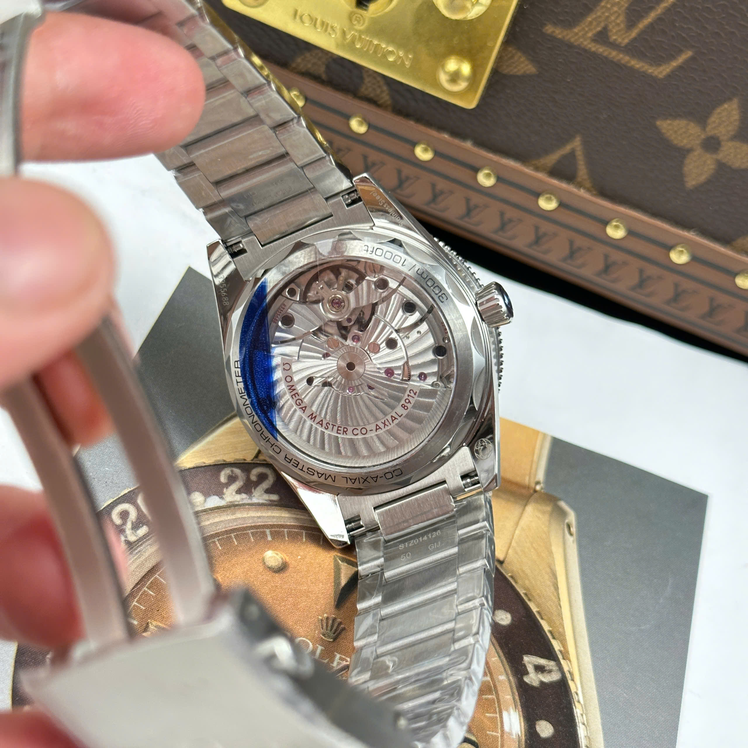 Đồng Hồ Omega Seamaster 300 Heritage Mặt Đen Dây Thép Replica 1:1 41mm VS Factory