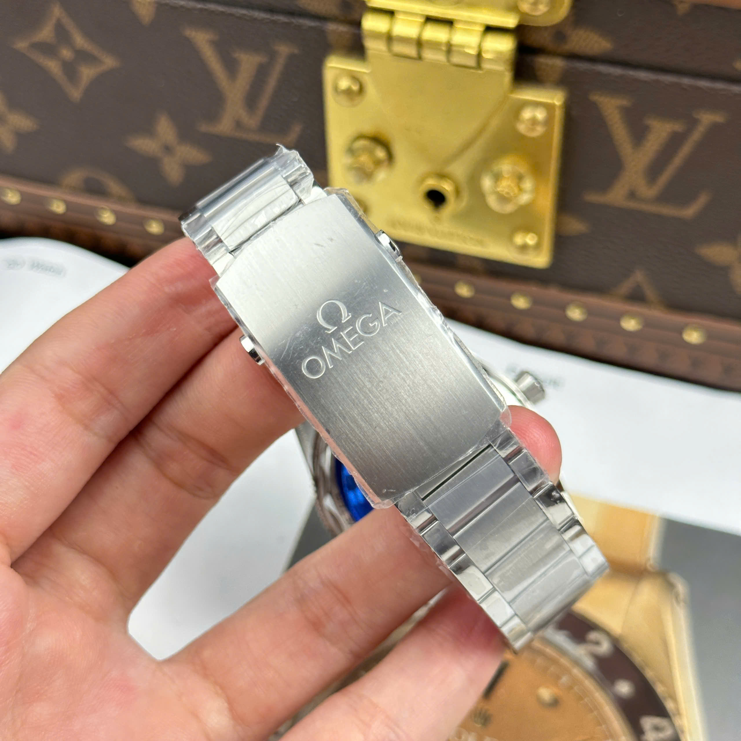 Đồng Hồ Omega Seamaster 300 Heritage Mặt Đen Dây Thép Replica 1:1 41mm VS Factory