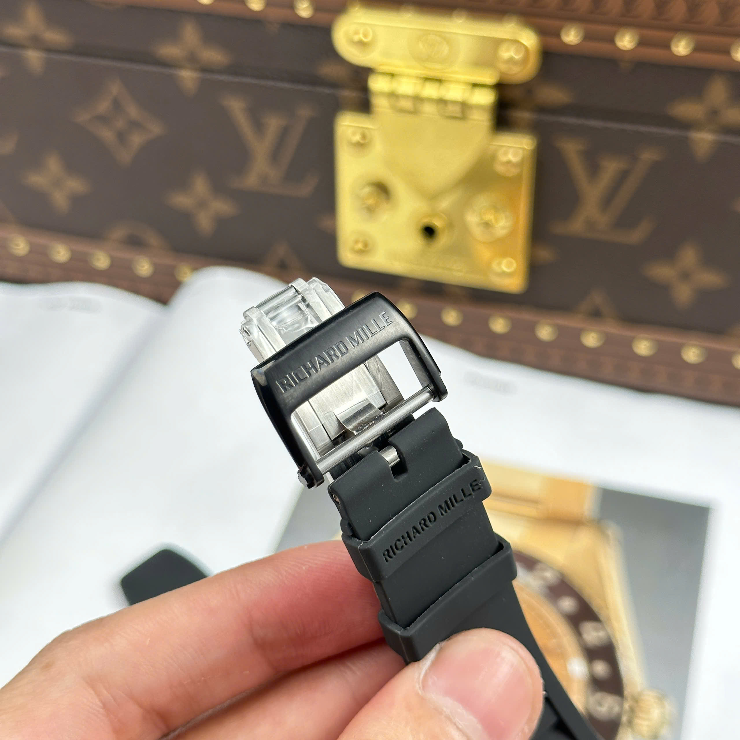 Đồng Hồ Richard Mille RM 35-01 Rafael Nadal Carbon Replica 1:1 BBR Factory