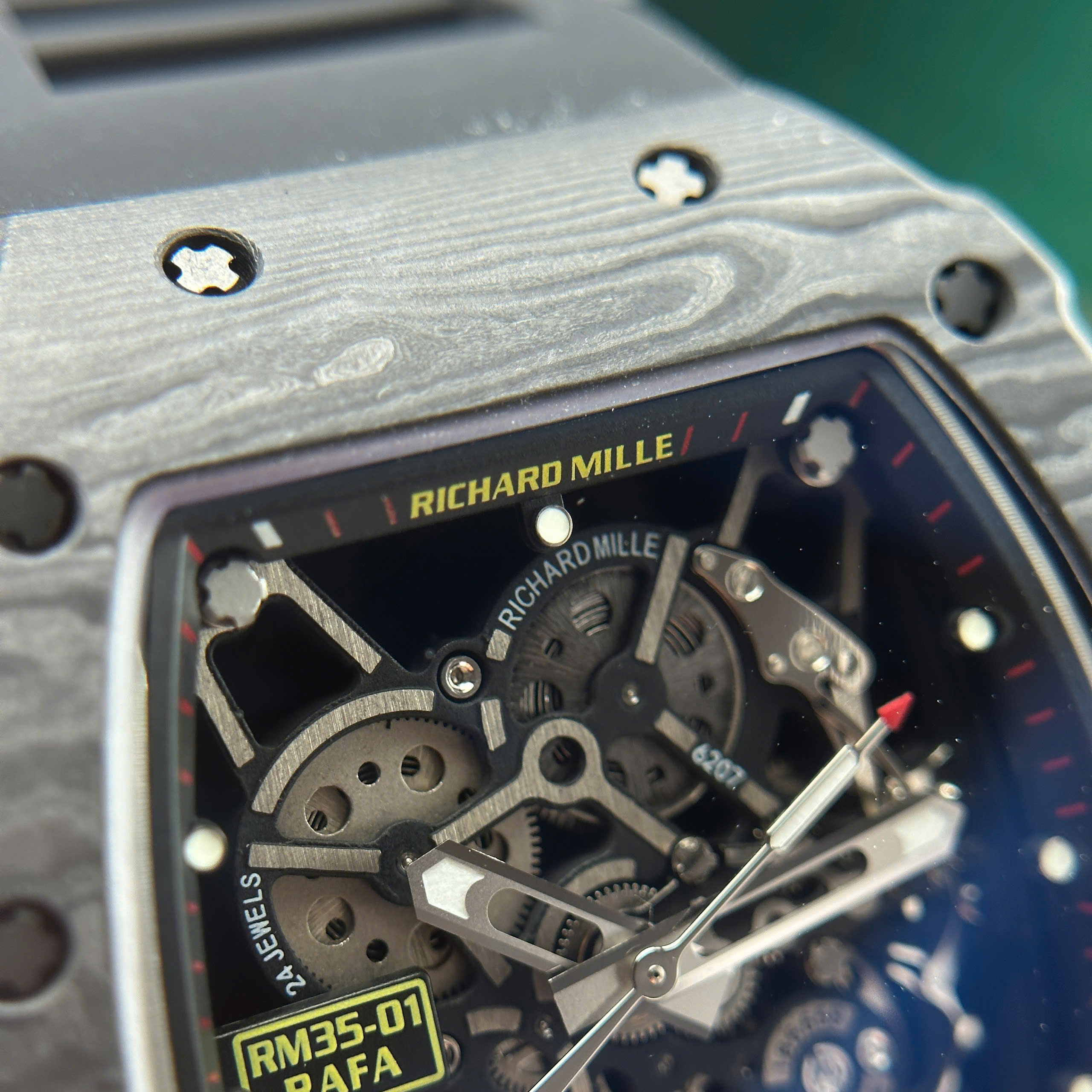 Đồng Hồ Richard Mille RM 35-01 Rafael Nadal Carbon Replica 1:1 BBR Factory