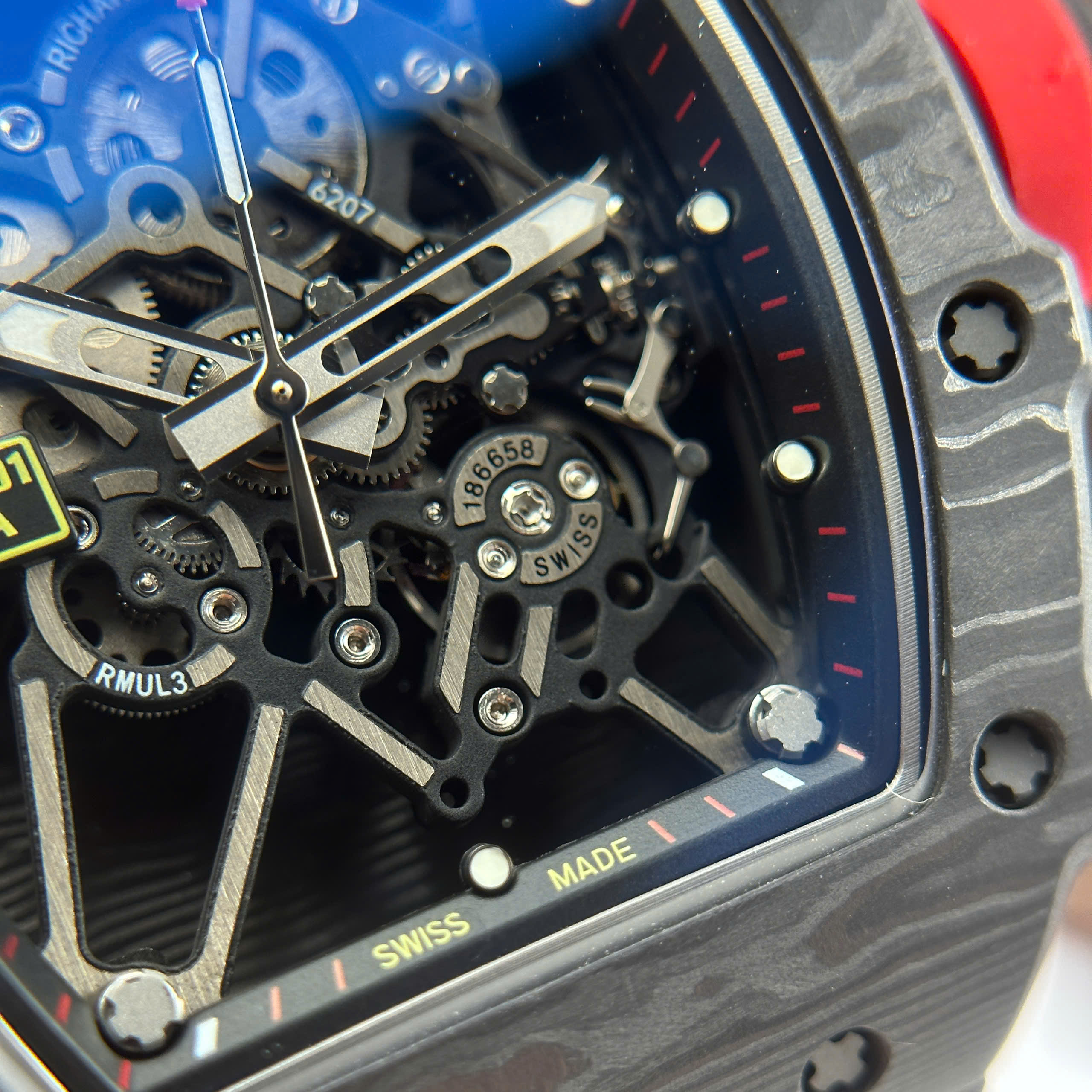 Đồng Hồ Richard Mille RM 35-01 Rafael Nadal Carbon Replica 1:1 BBR Factory