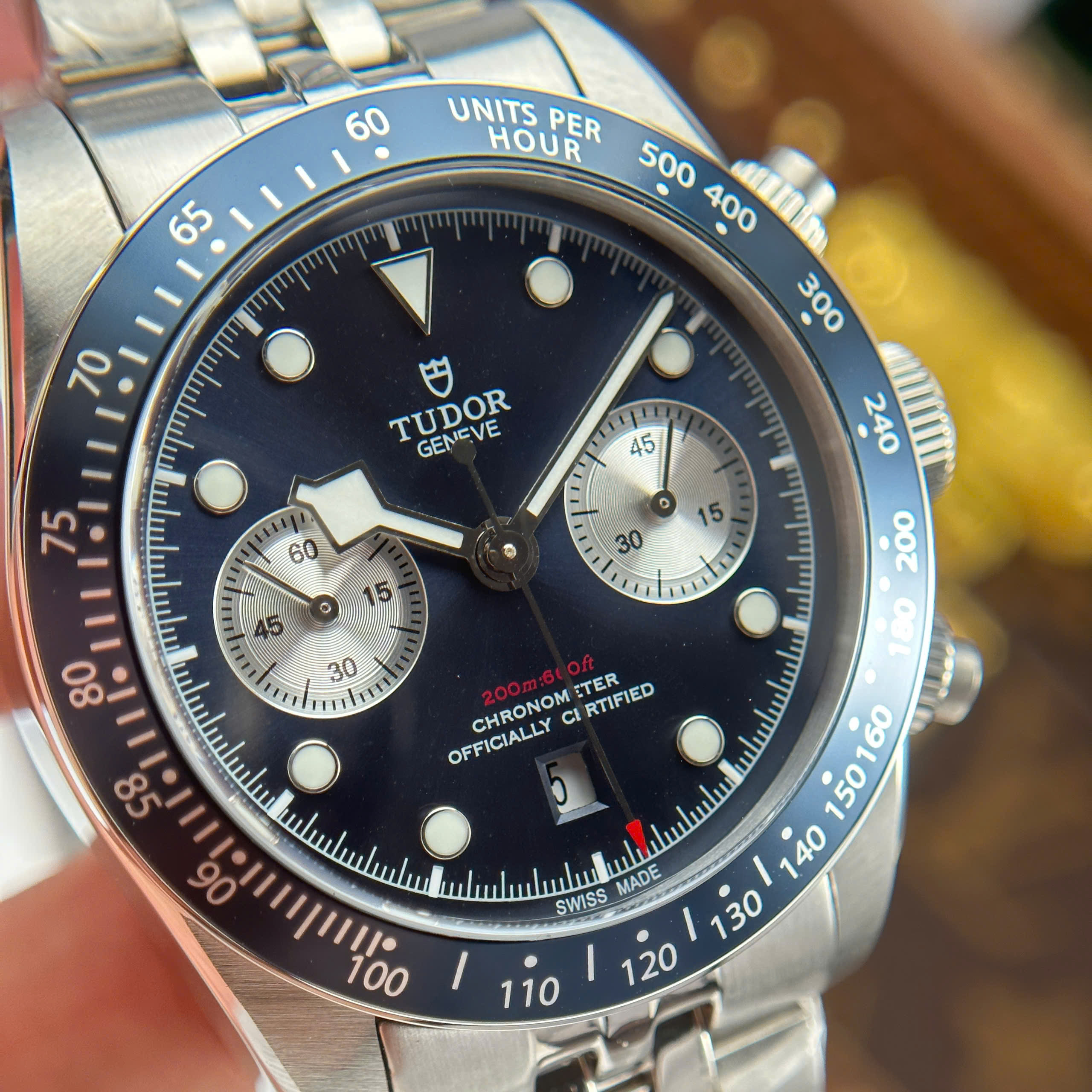 Đồng Hồ Turdo Black Bay Chronograph Replica 1:1 Mặt Xanh Blue TW Factory