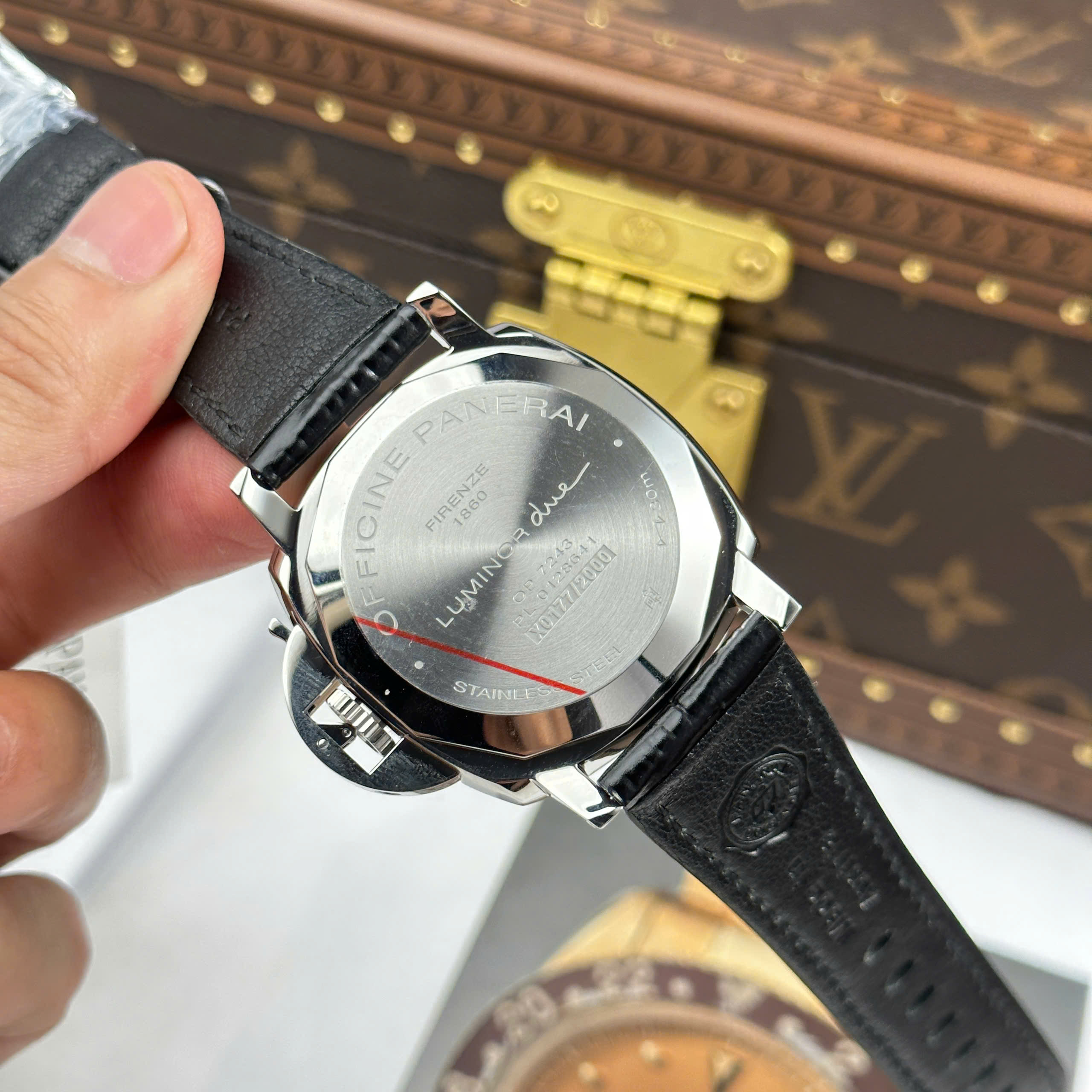 Đồng Hồ Panerai Luminor Due PAM1249 Mặt Trắng Ngà Dây Da Replica 1:1 42mm VS Factory