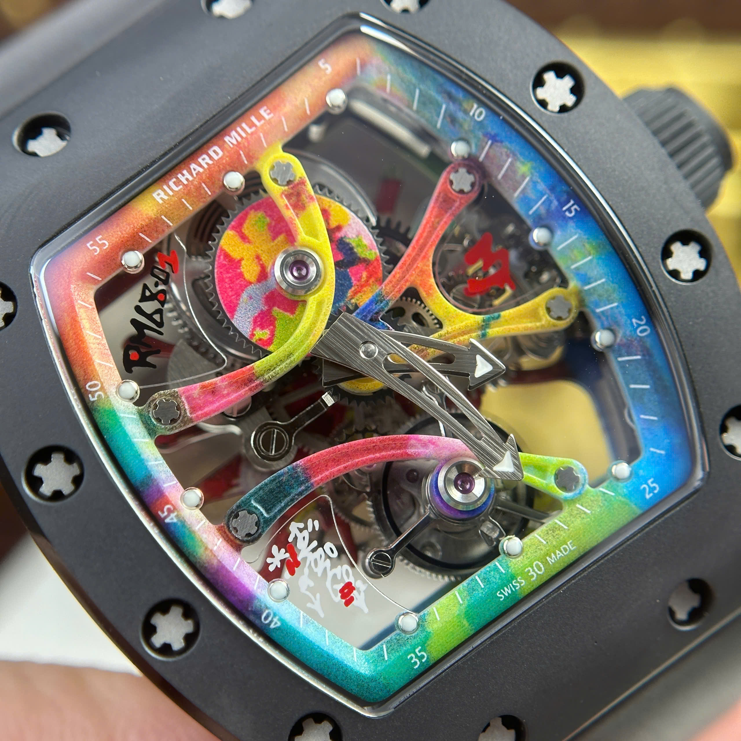 Đồng Hồ Richard Mille 68-01 Toubillon Cyril Kongo Replica 1:1