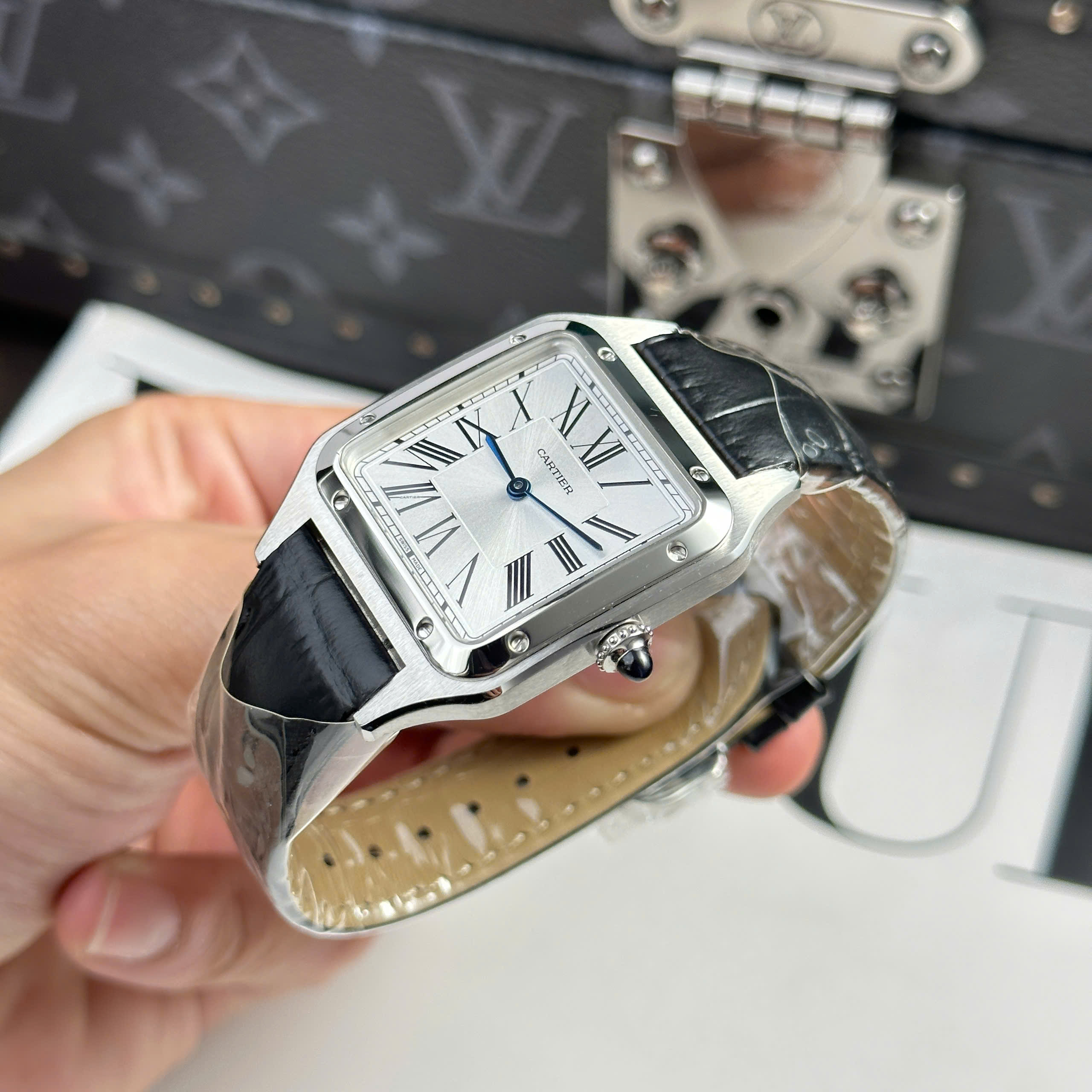 Đồng Hồ Cartier Santos Dumont 43.5mm automatic Replica 1:1 AF Factory