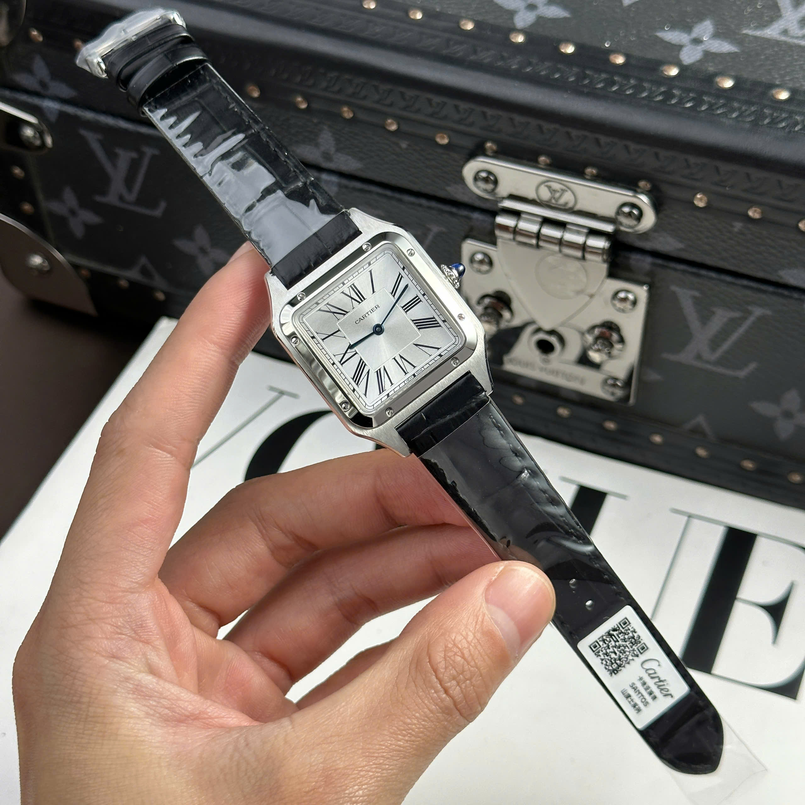 Đồng Hồ Cartier Santos Dumont 43.5mm automatic Replica 1:1 AF Factory
