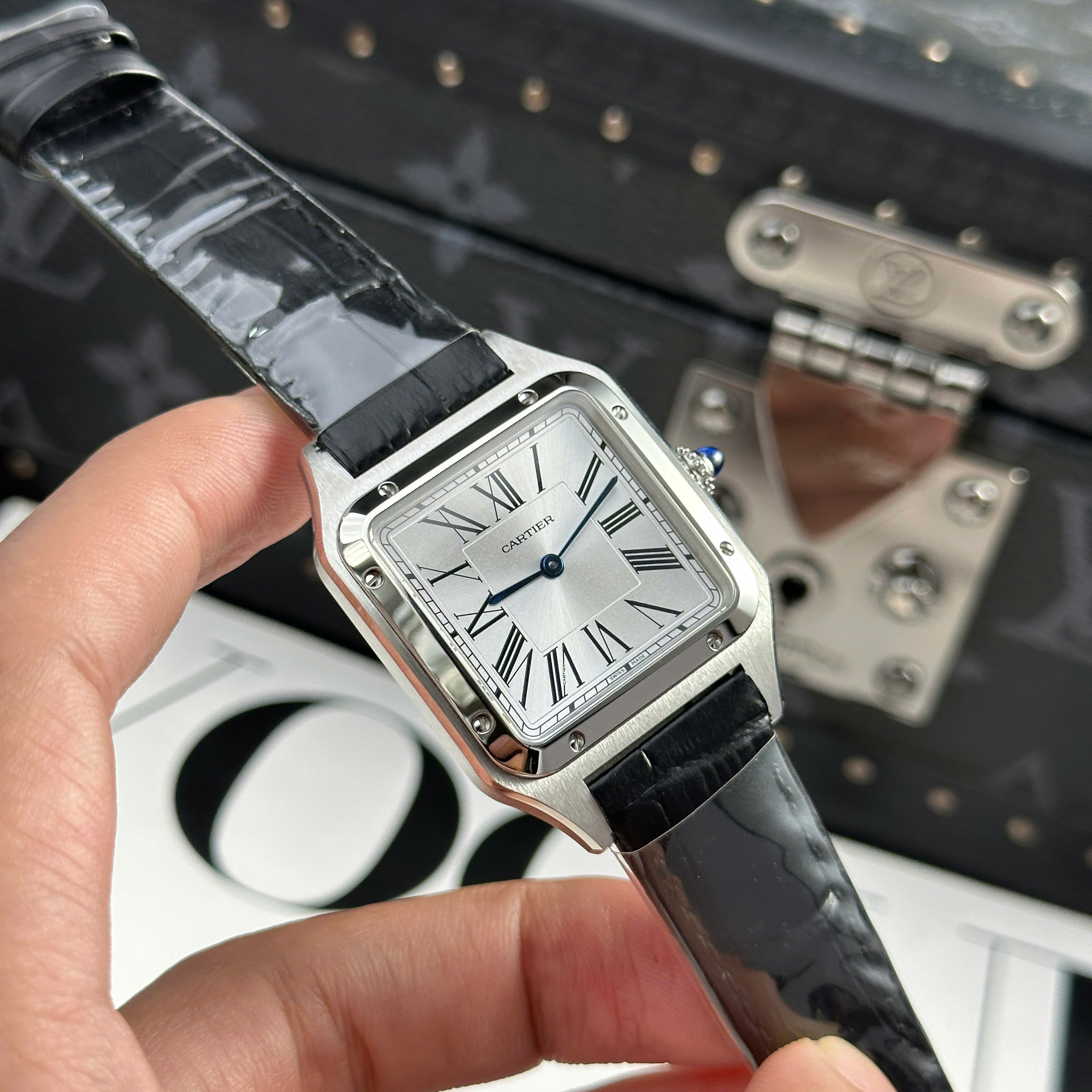 Đồng Hồ Cartier Santos Dumont 43.5mm automatic Replica 1:1 AF Factory