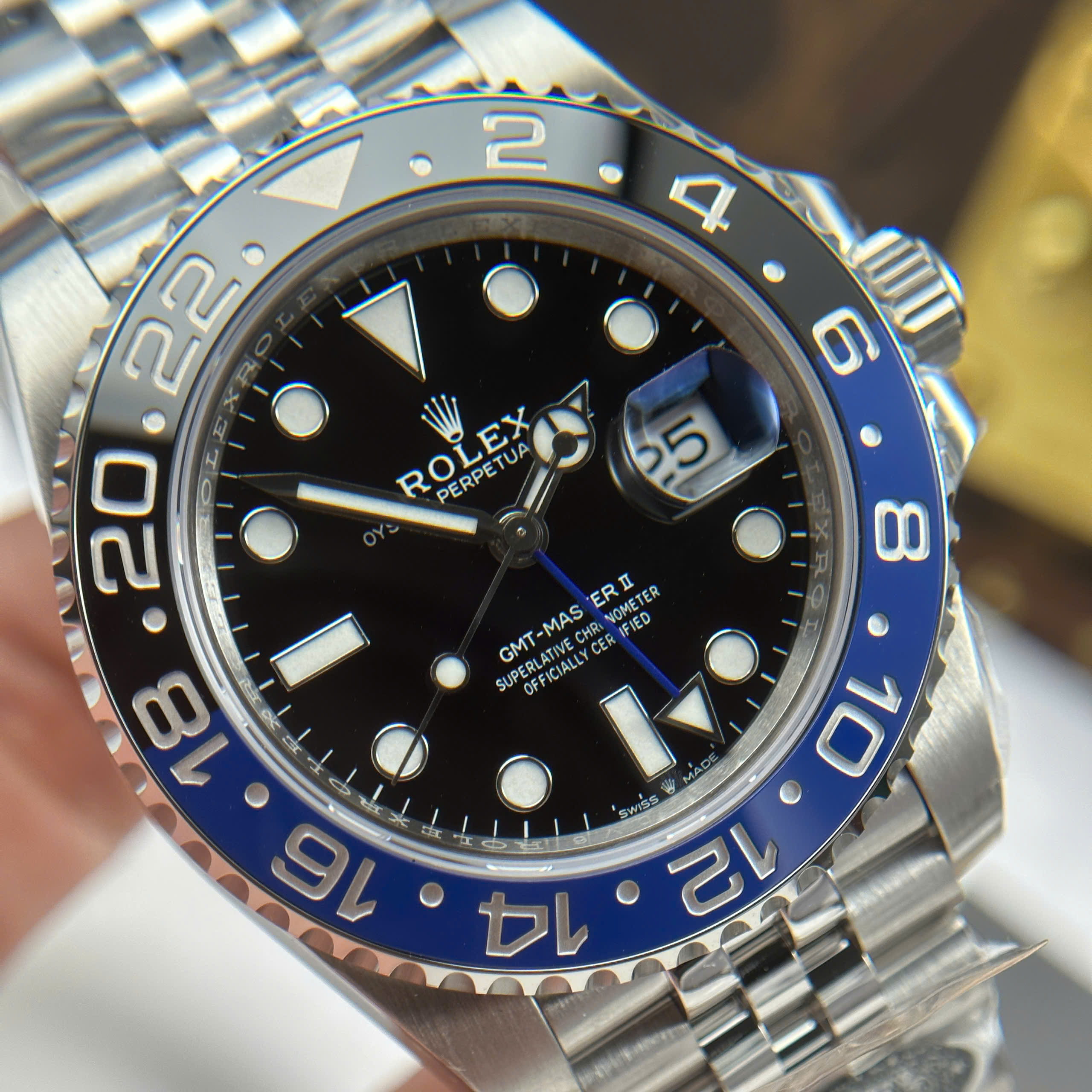 Đồng Hồ Rolex GMT-Master II 40mm 126710BLNR Batgirl Replica 1:1 Clean Factory
