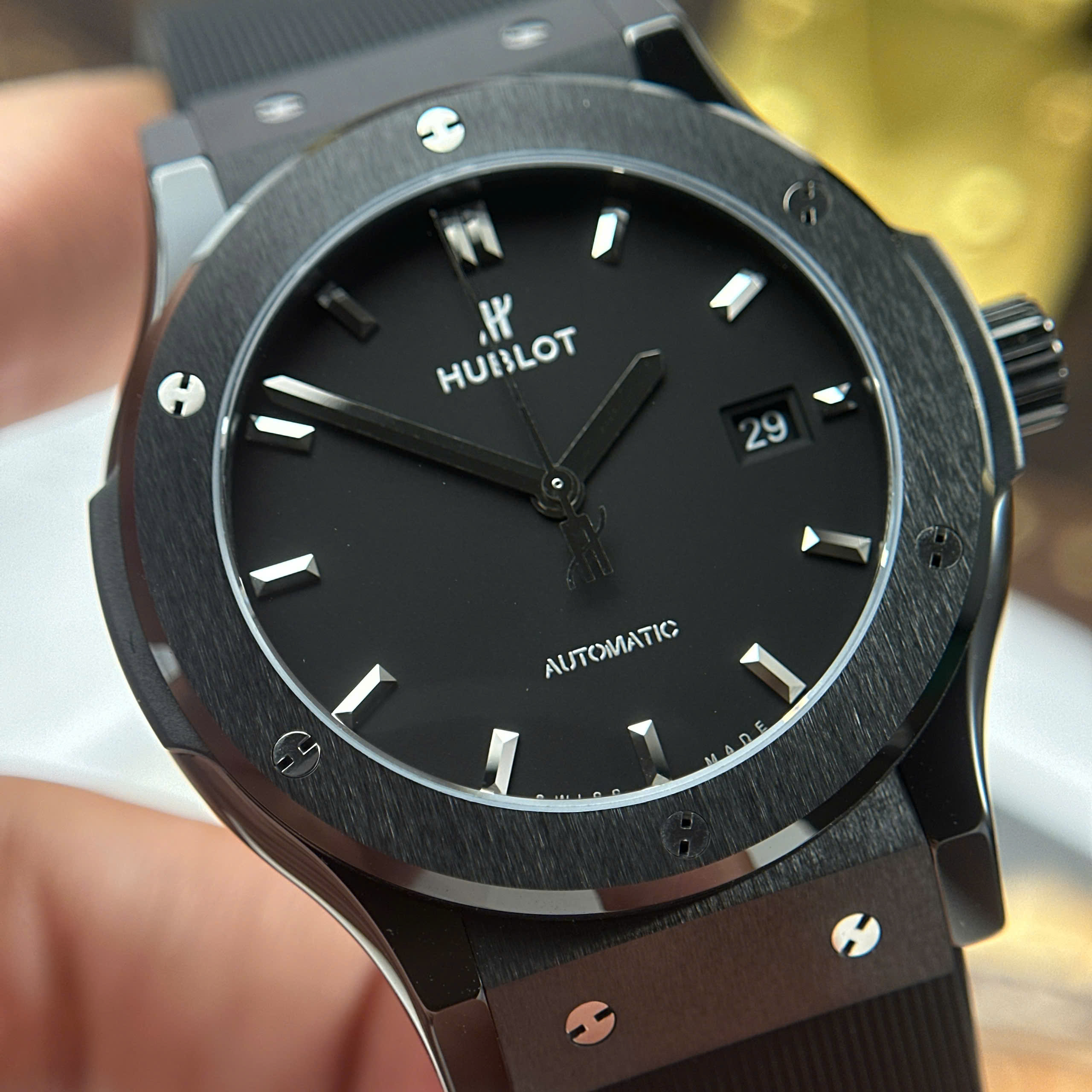Đồng Hồ Hublot Classic Fusion 42mm Full Vỏ Ceramic 2892 Replica 1:1 JJZ Factory