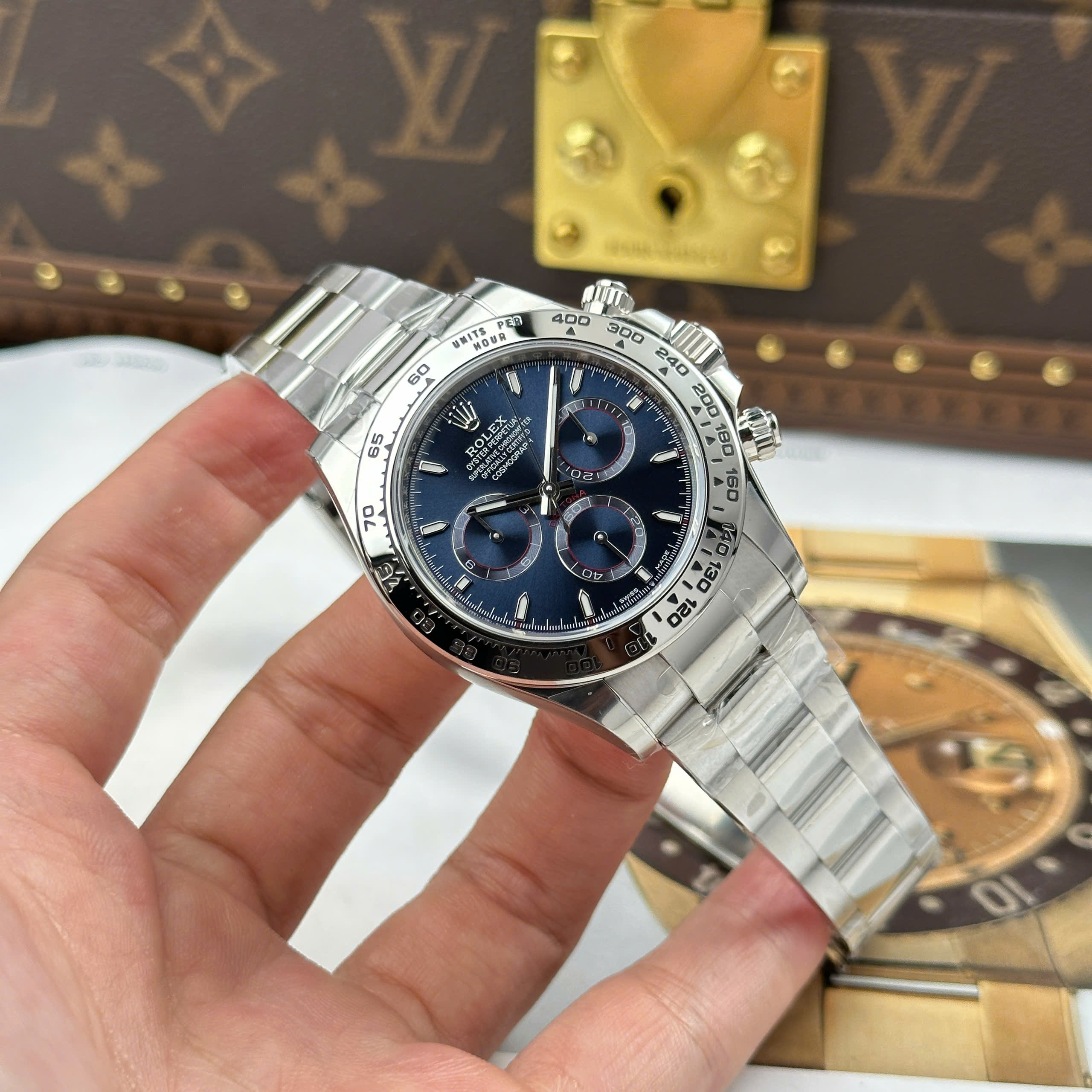 Đồng Hồ Rolex Cosmograph Daytona 126509 Mặt Xanh Blue 40mm Replica 1:1 THB Factory